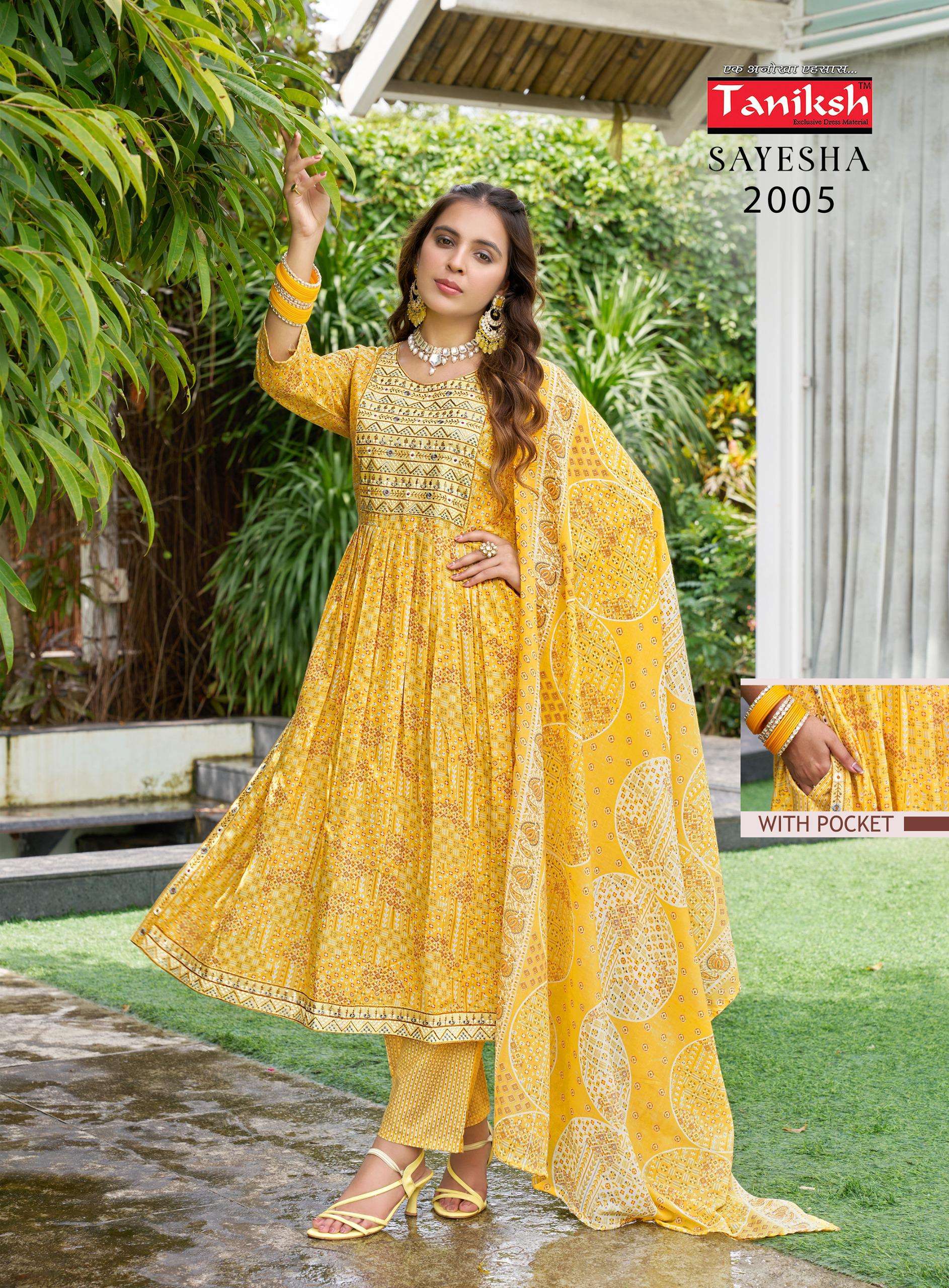 TANIKSH SAYESHA VOL 2 COTTON NYRA CUT STYLE KURTI COMBO SET 