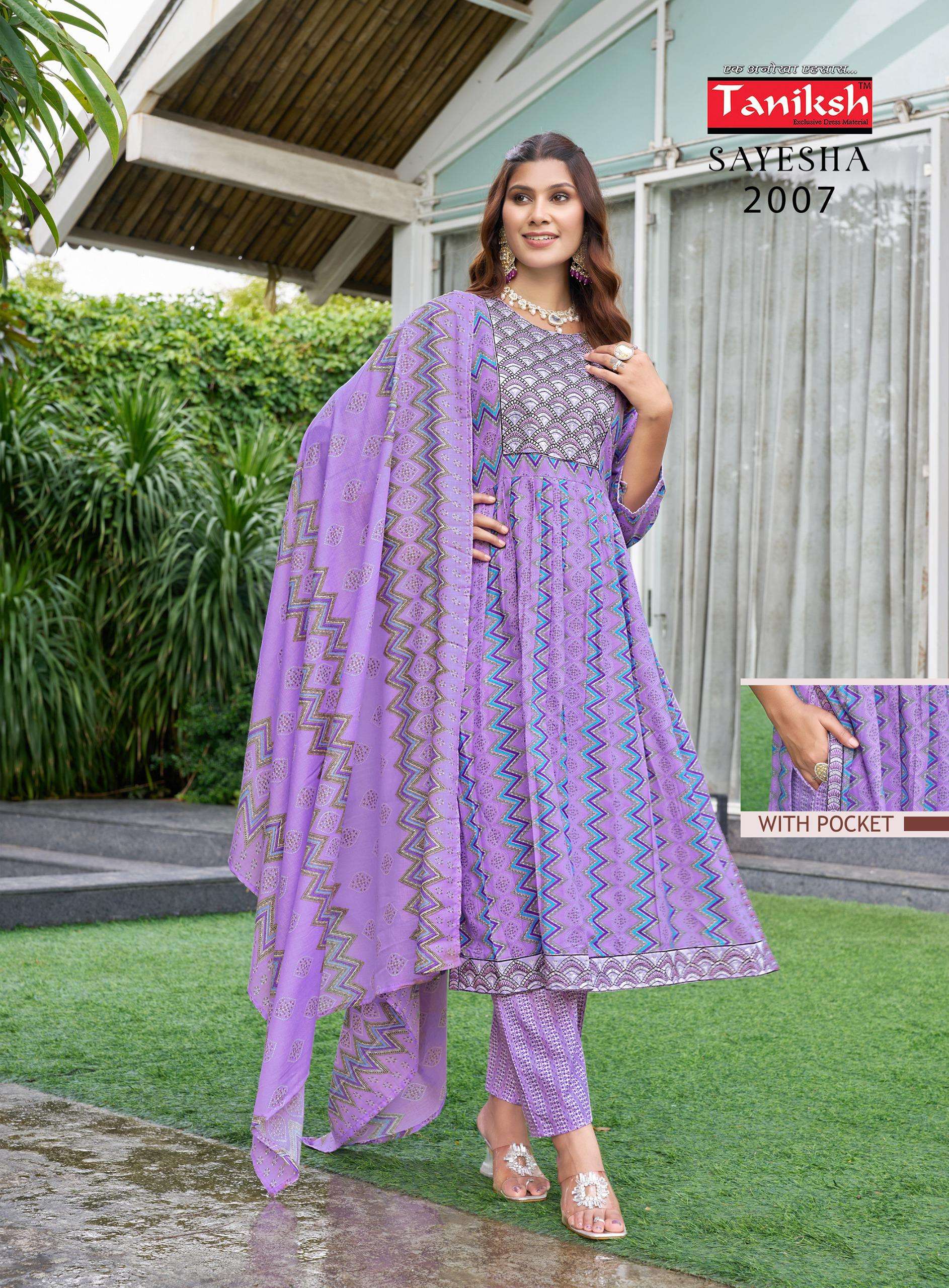 TANIKSH SAYESHA VOL 2 COTTON NYRA CUT STYLE KURTI COMBO SET 