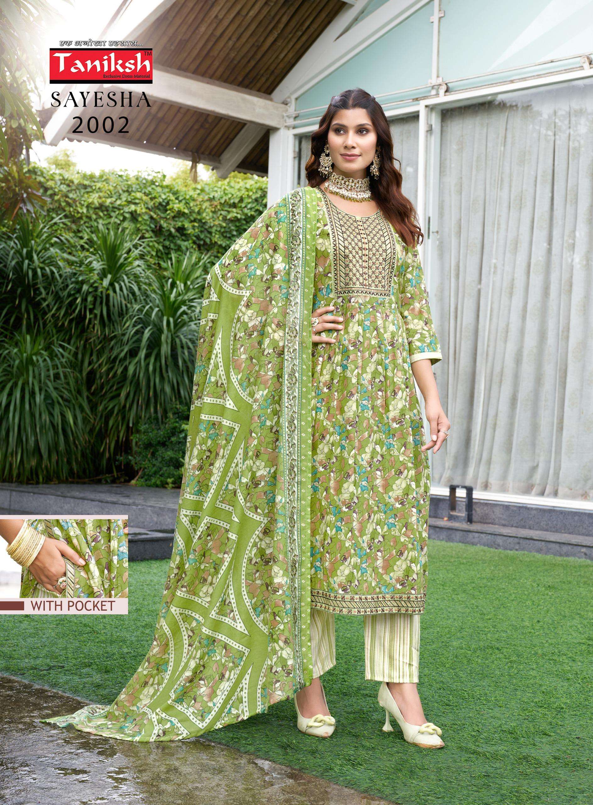 TANIKSH SAYESHA VOL 2 COTTON NYRA CUT STYLE KURTI COMBO SET 