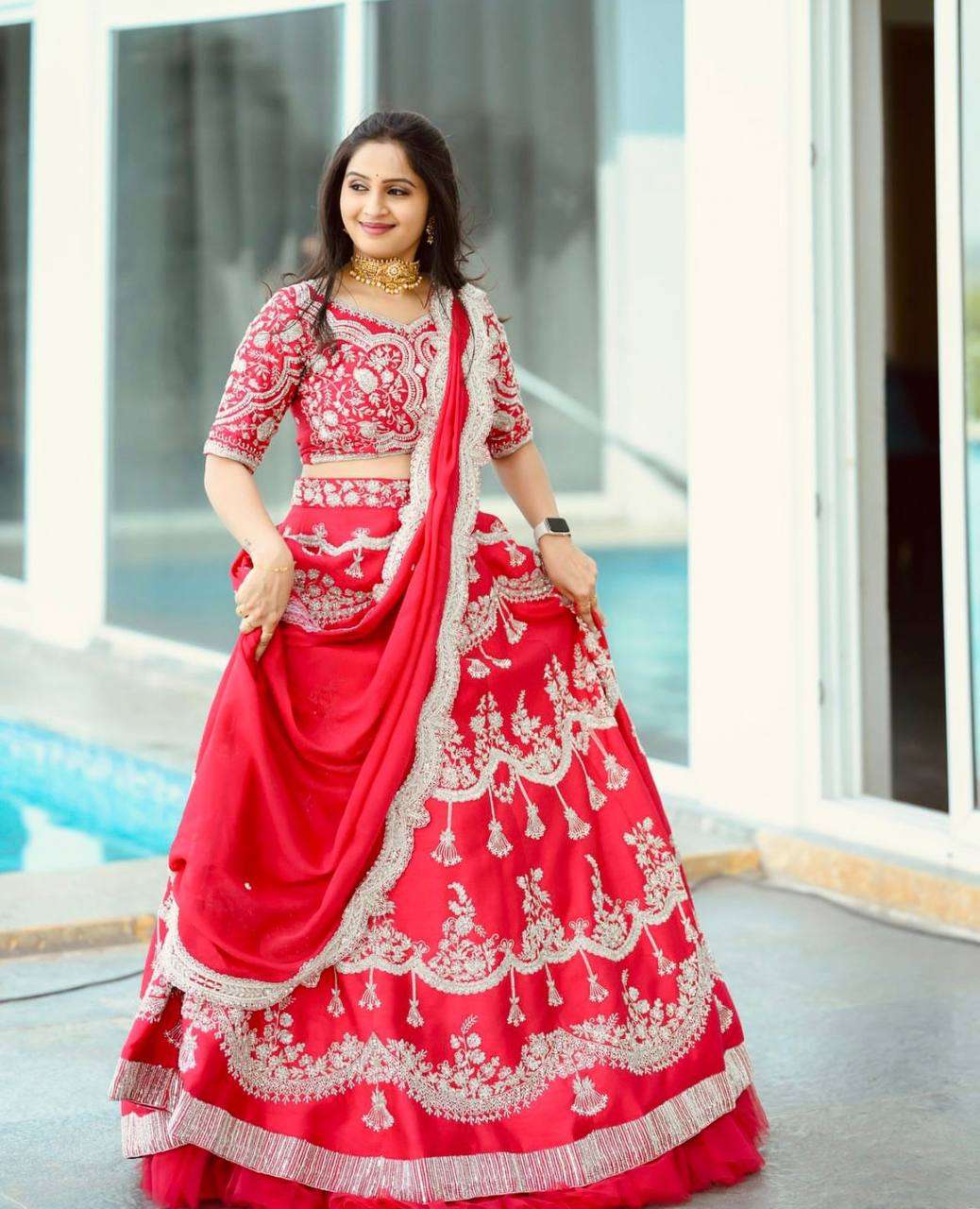 TAPI 173  FESTIVE WEAR  LEHENGA CHOLI