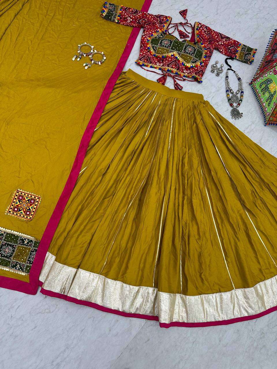 TAPI 175 COTTON PRINTED LEHENGA CHOLI 