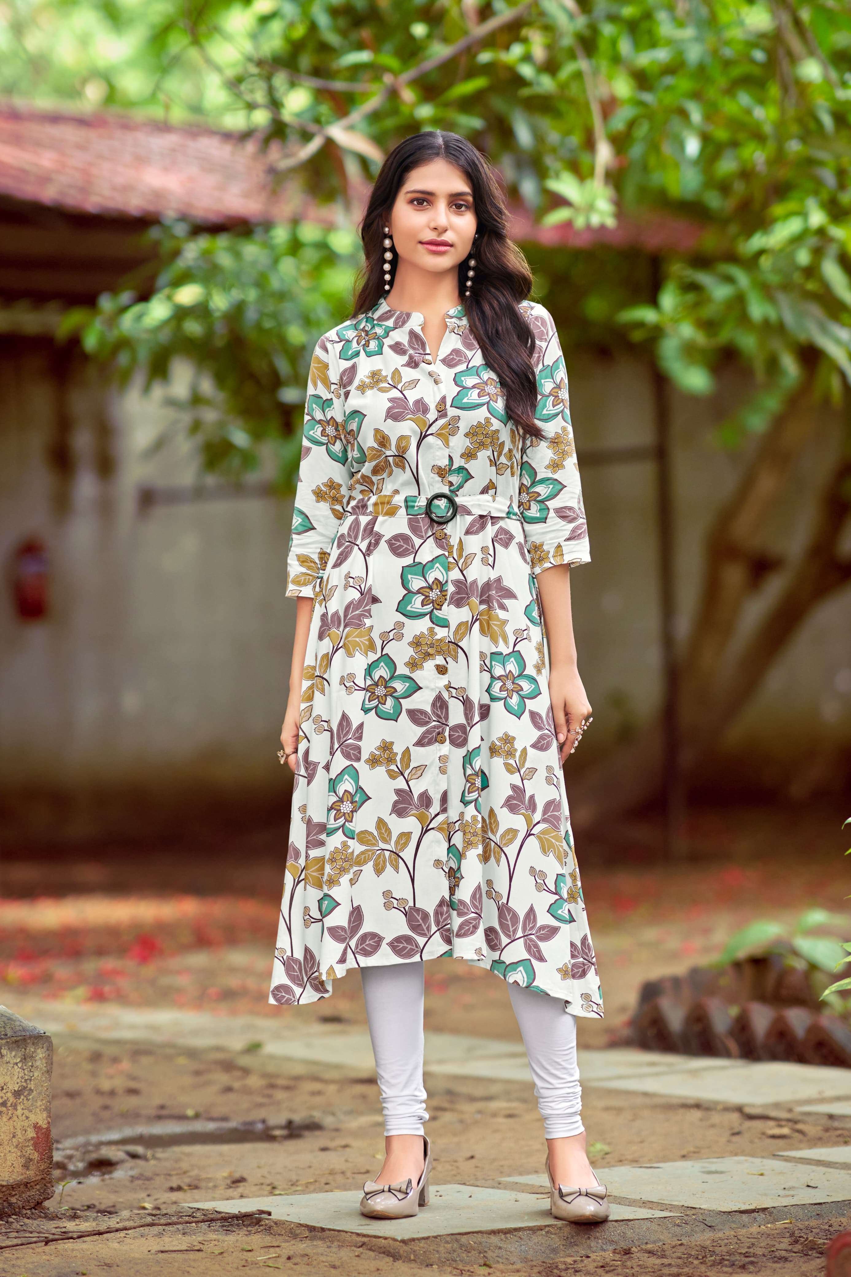 TIPS AND TOPS  GRACCY RAYON PRINT FANCY LADIES KURTI