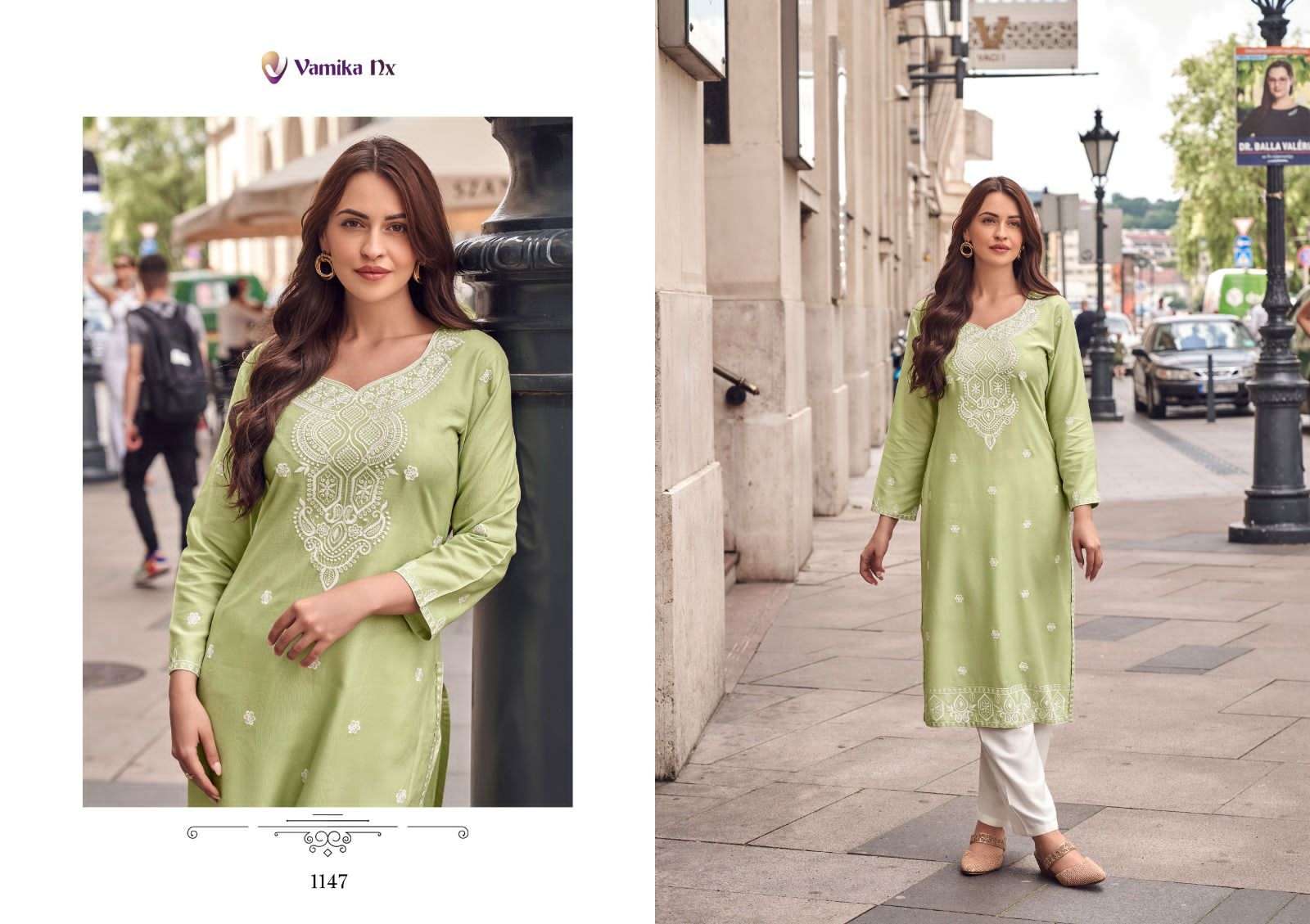VAMIKA NX ROOH VOL 8 FANCY LUCKNOWI WORKS KURTI WITH PANT 