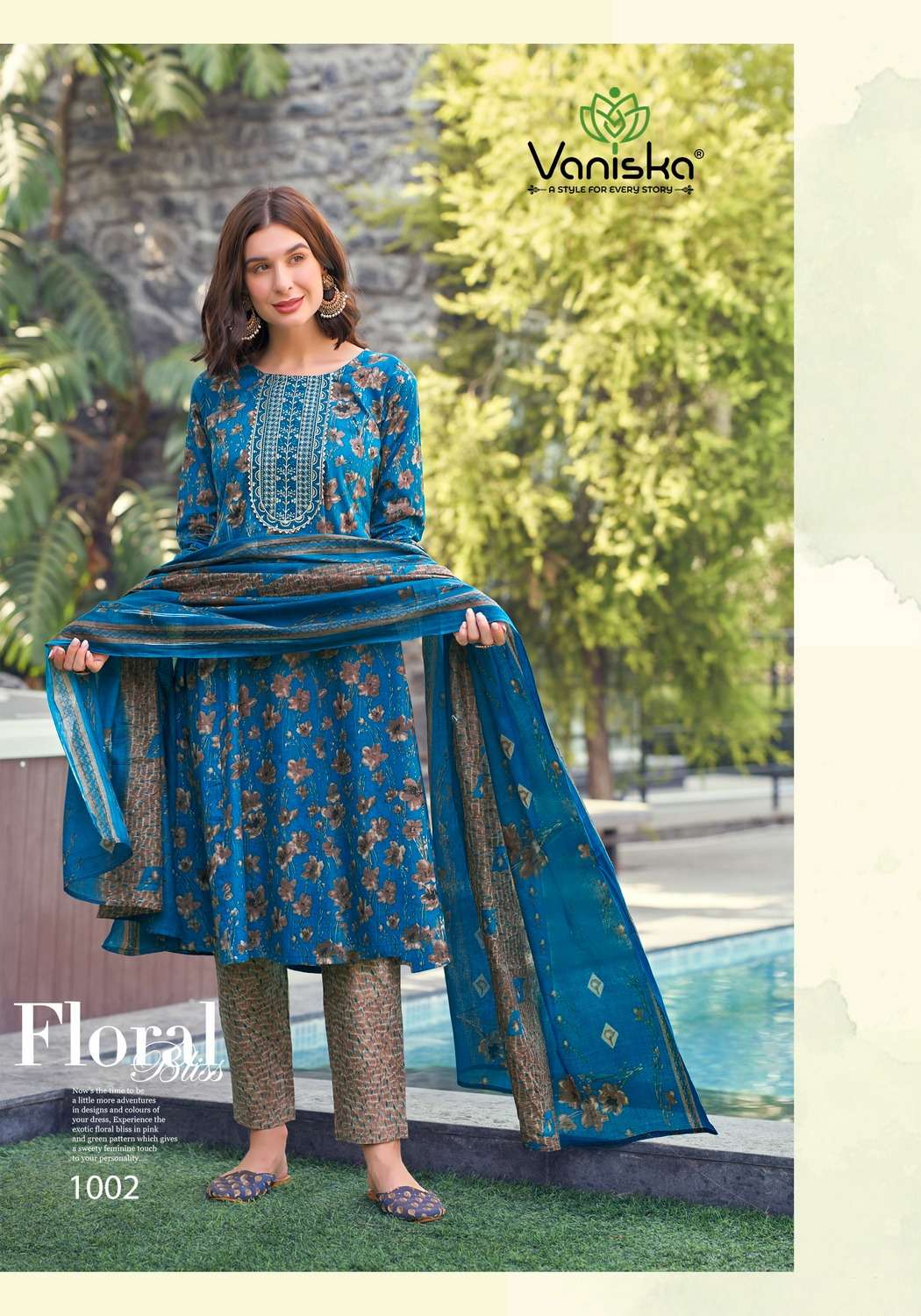 VANISKA COTTON PLUS VOL 1 GOWN STYLE  KURTI COMBO SET 