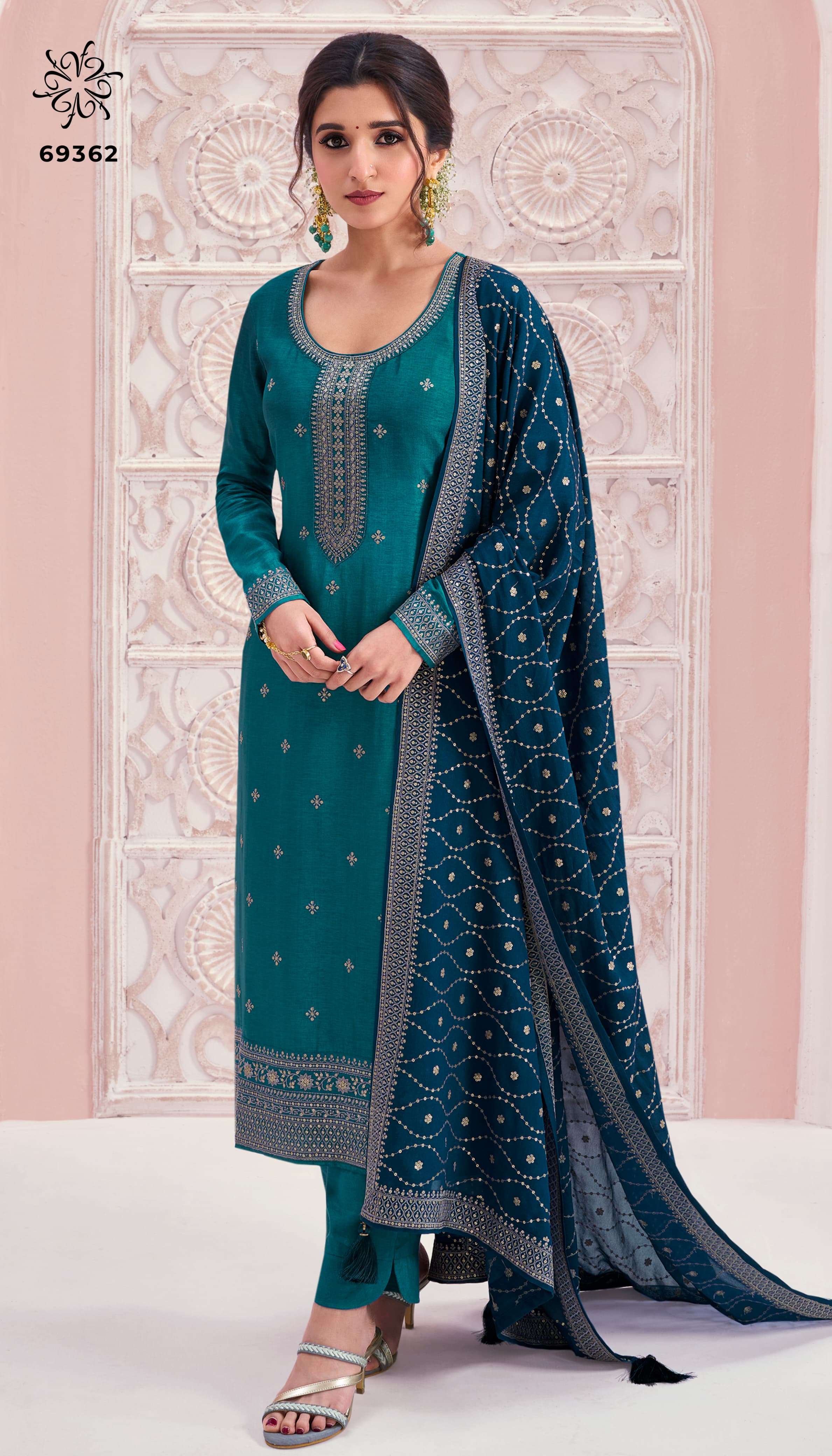 VINAY FASHION KULEESH SIYA SILK EMBROIDERY DESIGNER SUIT