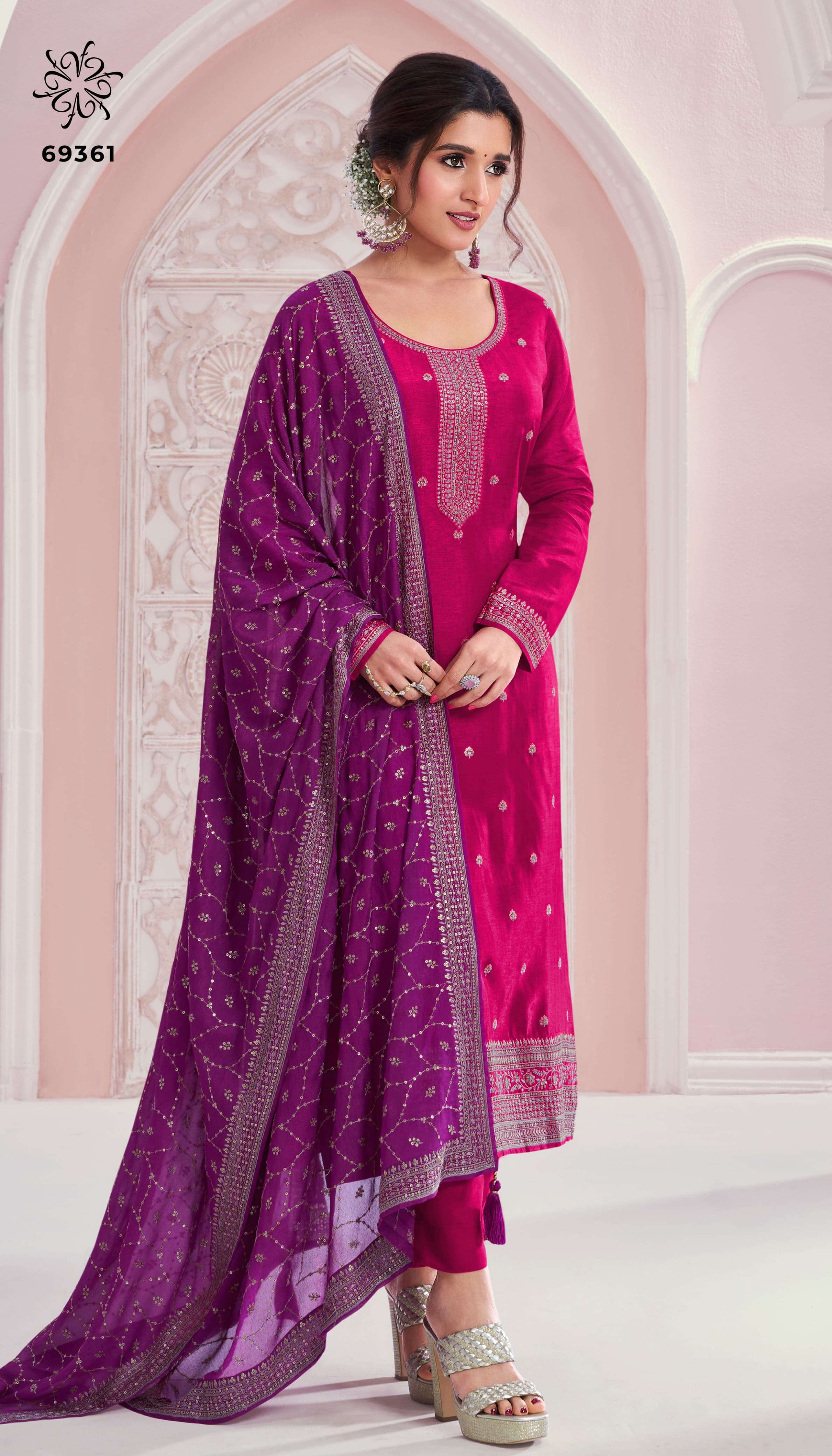 VINAY FASHION KULEESH SIYA SILK EMBROIDERY DESIGNER SUIT