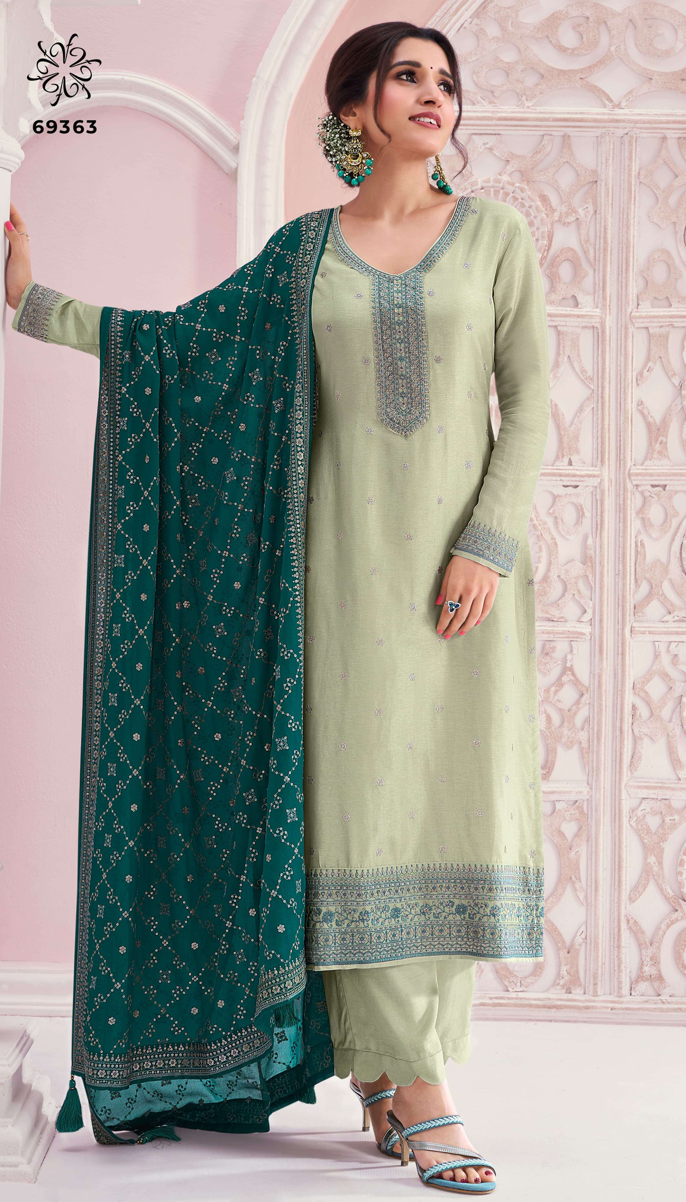 VINAY FASHION KULEESH SIYA SILK EMBROIDERY DESIGNER SUIT