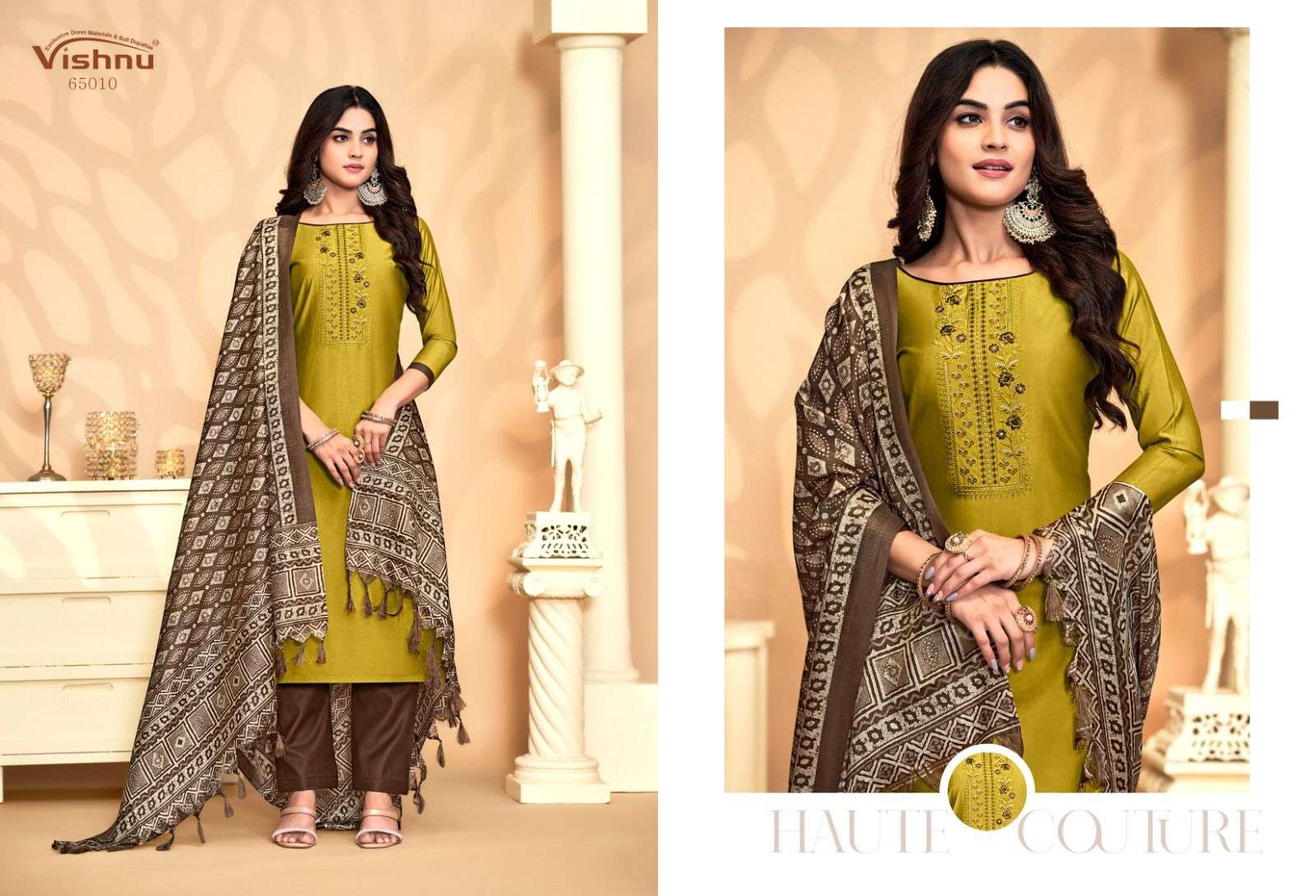 VISHNU IMPEX EVANKA VOL 8 SILK FANCY EMBROIDERY WORK SUIT