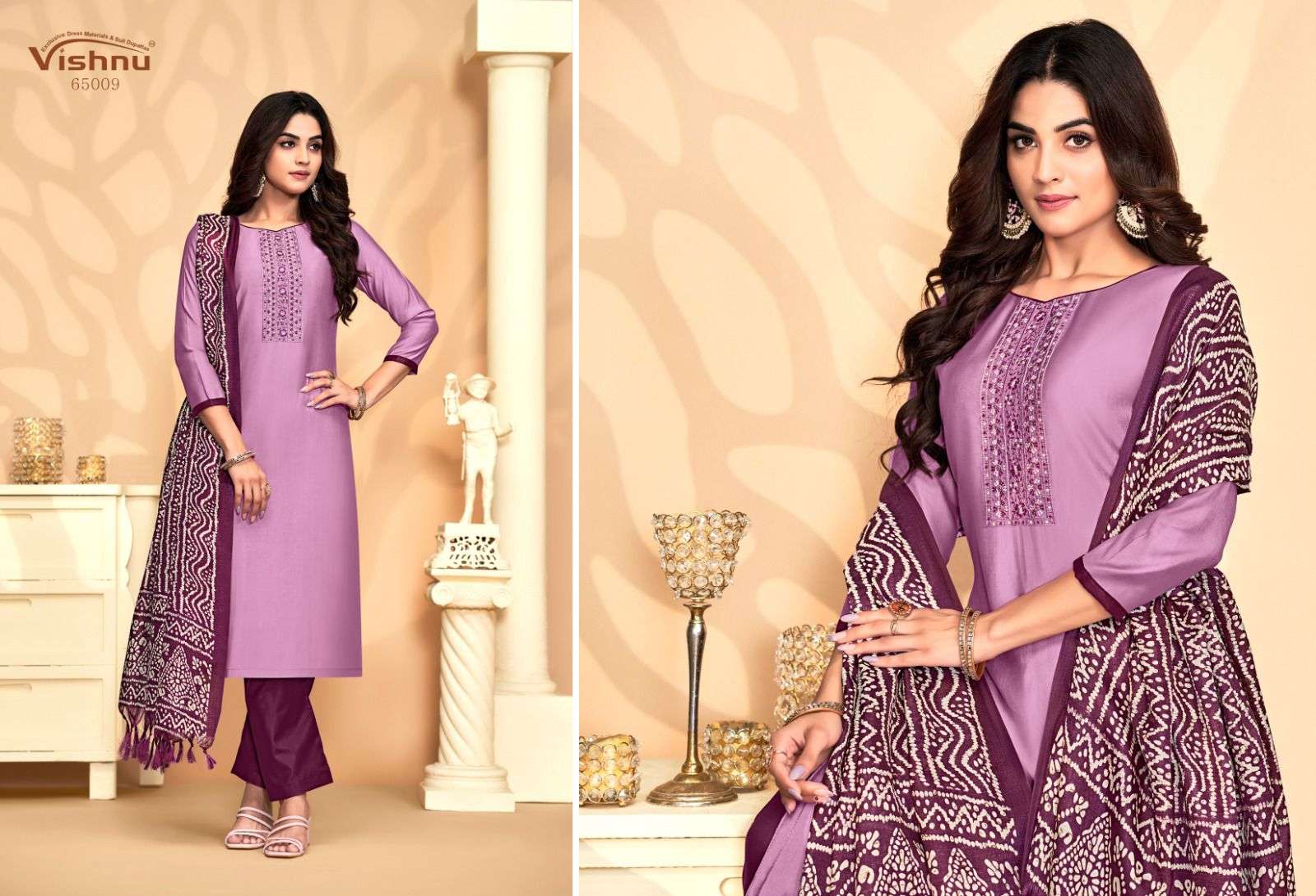 VISHNU IMPEX EVANKA VOL 8 SILK FANCY EMBROIDERY WORK SUIT