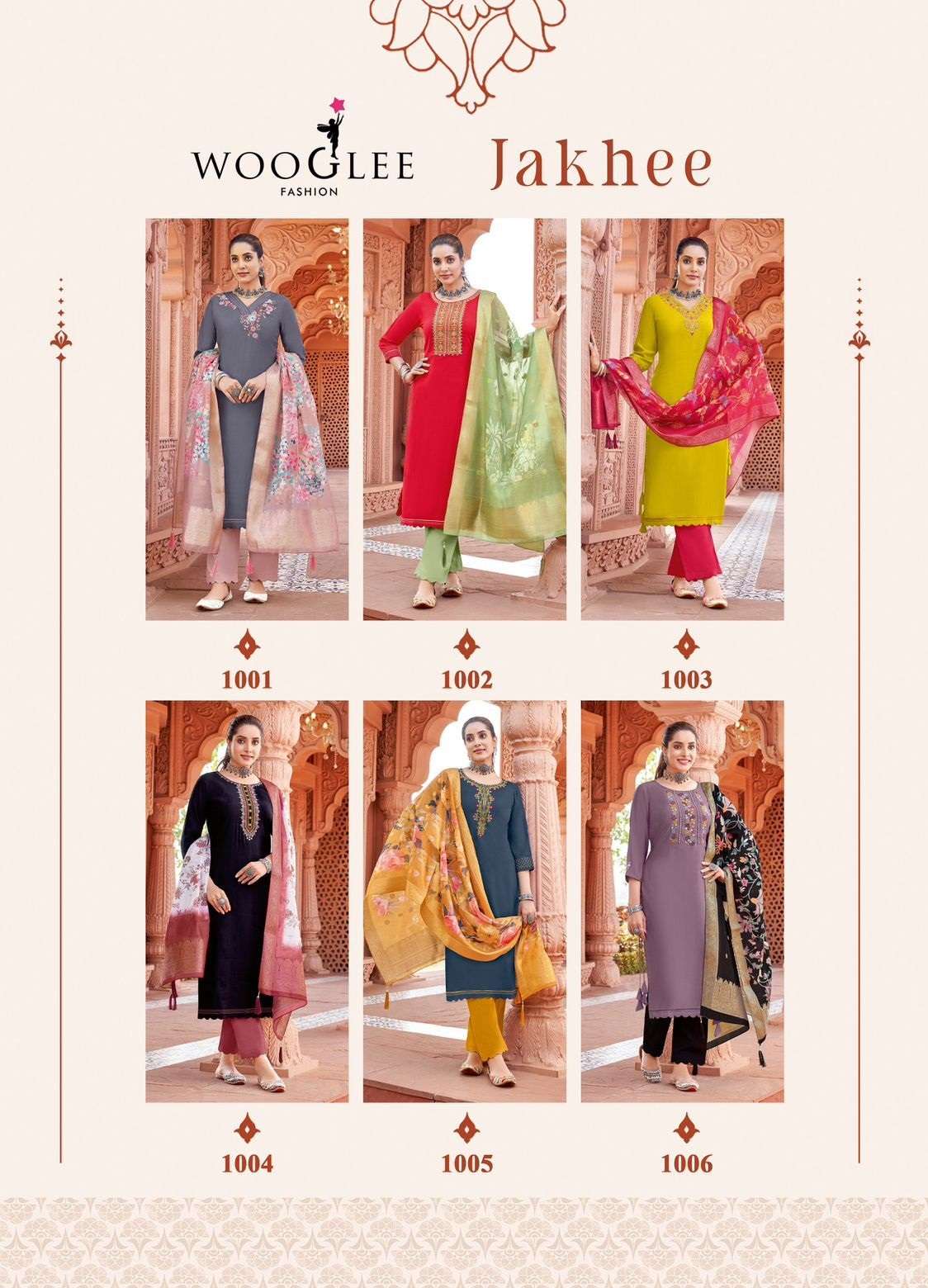 WOOGLEE JANKHEE VISCCOSE FANCY WORK SUIT