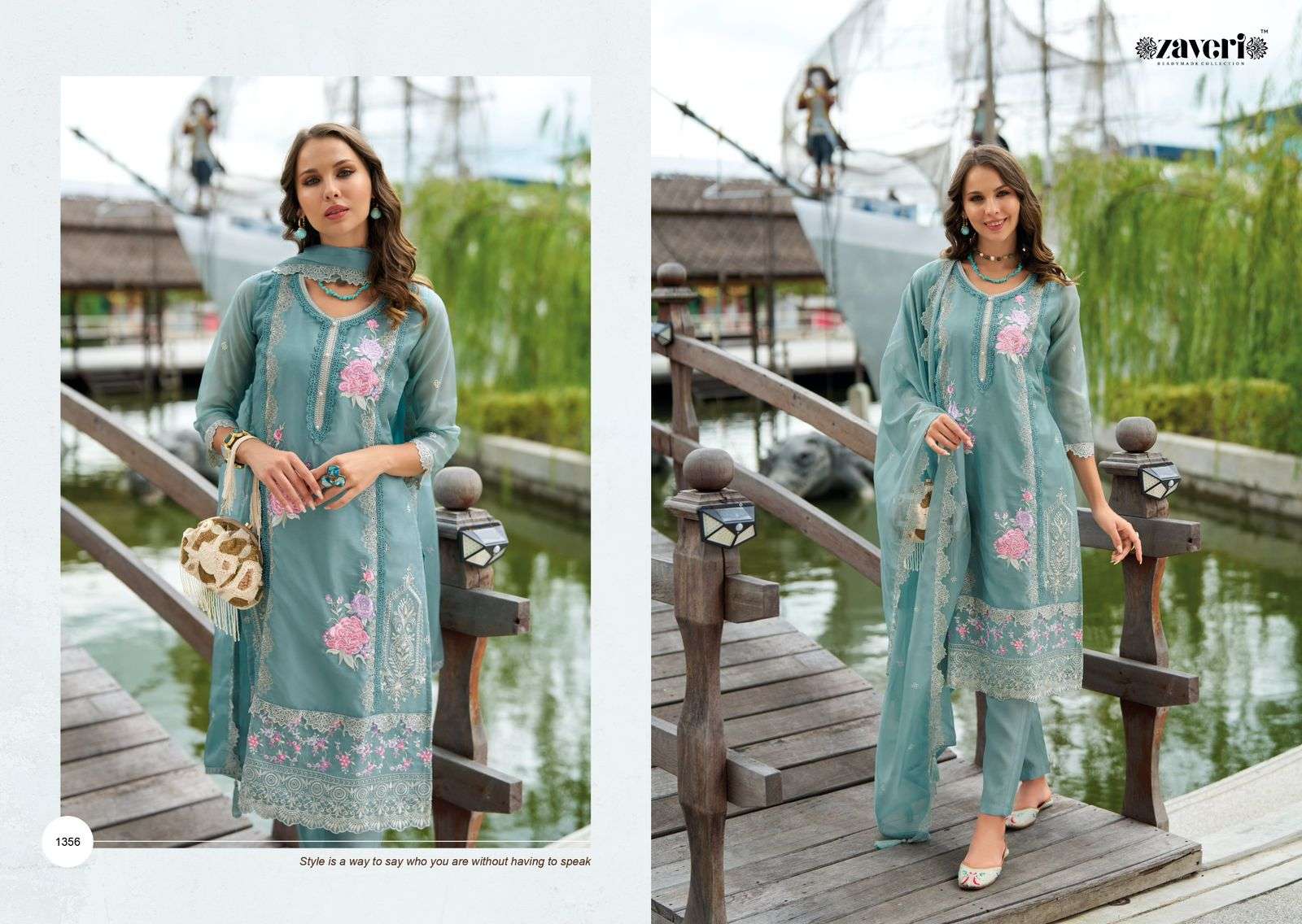 ZAVERI WOMAN BEAUTY AANCHAL ORGANZA DESIGNER FANCY SUIT