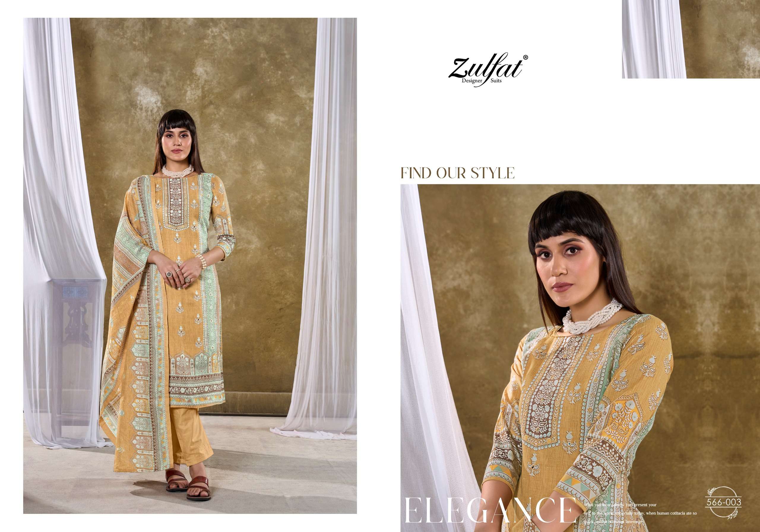 ZULFAT DESIGNER SUITS SUMMER SWAG COTTON SALWAR SUIT