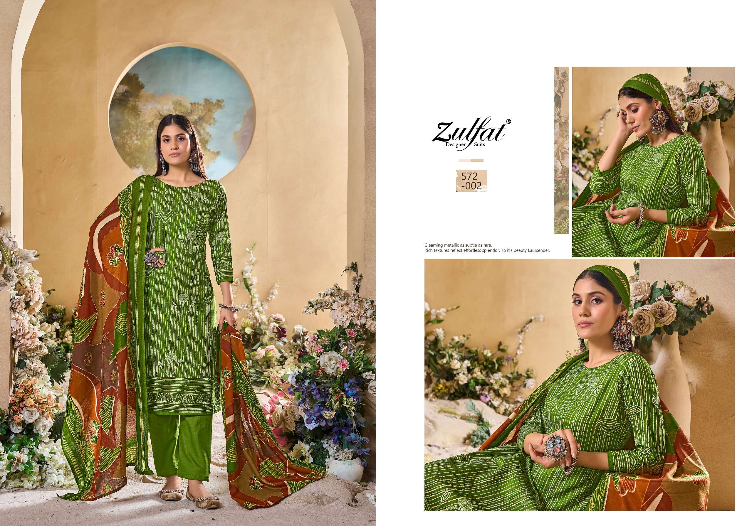 ZULFAT DESIGNER SUITS TANIA VOL 5 COTTON DESIGNER PRINT SALWAR SUIT