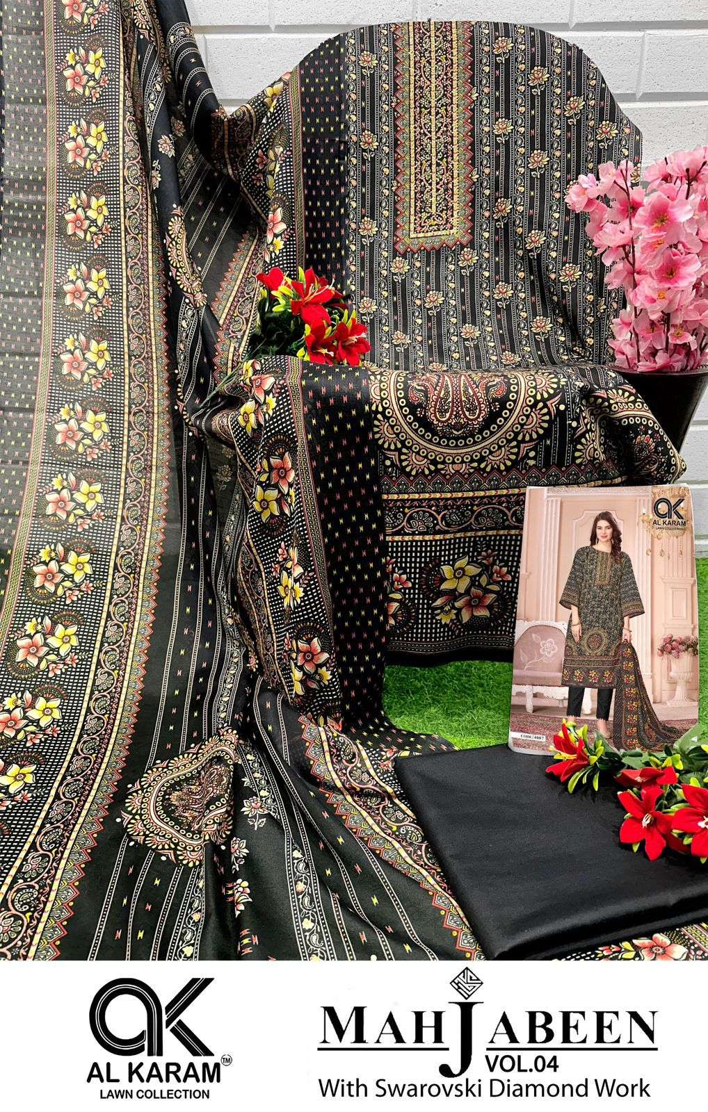 AL KARAM MAHJABEEN VOL 4 COTTON DIGITAL PRINT DRESS