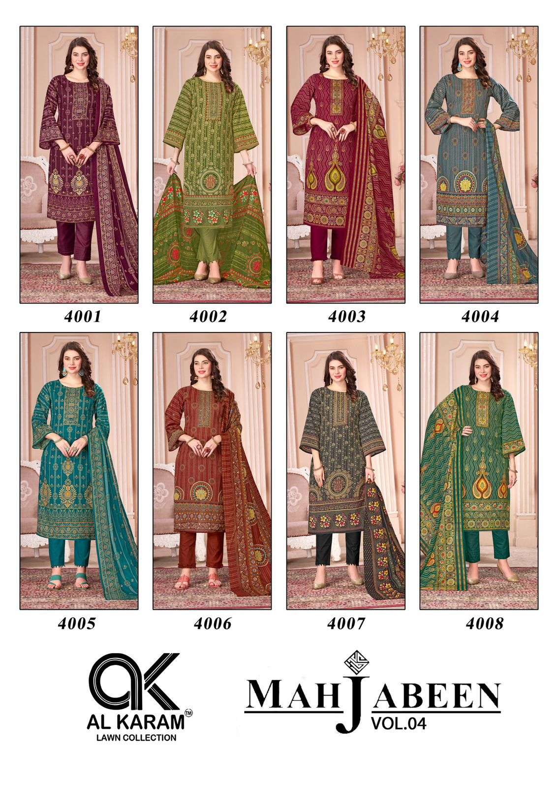 AL KARAM MAHJABEEN VOL 4 COTTON DIGITAL PRINT DRESS