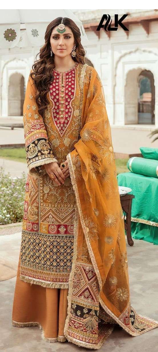 AL KHUSHBU DESIGN NO - 2025 HEAVY EMBROIDERED PAKISTANI SUIT