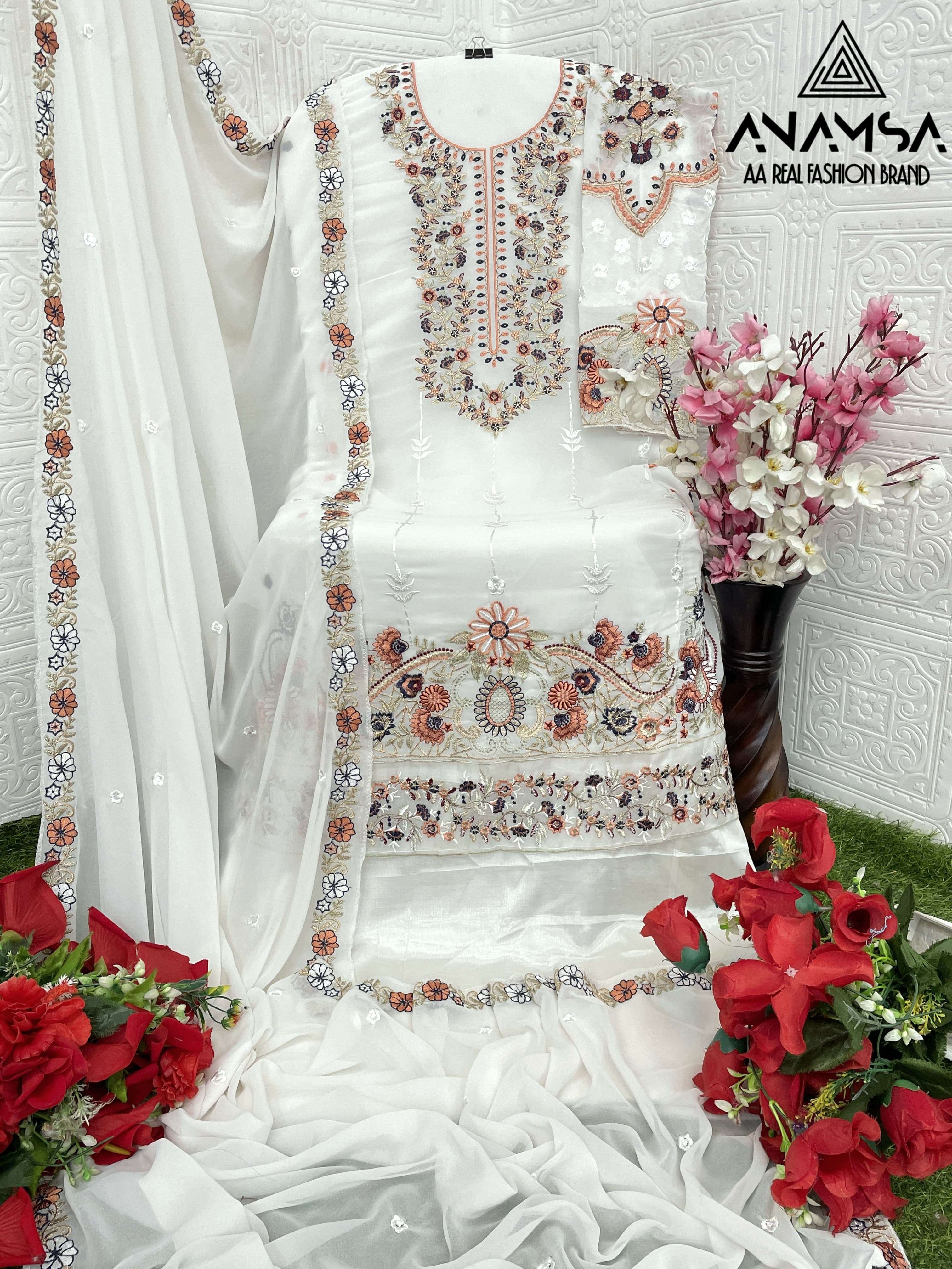 ANAMSA 502 PAKISTANI SALWAR KAMEEZ 
