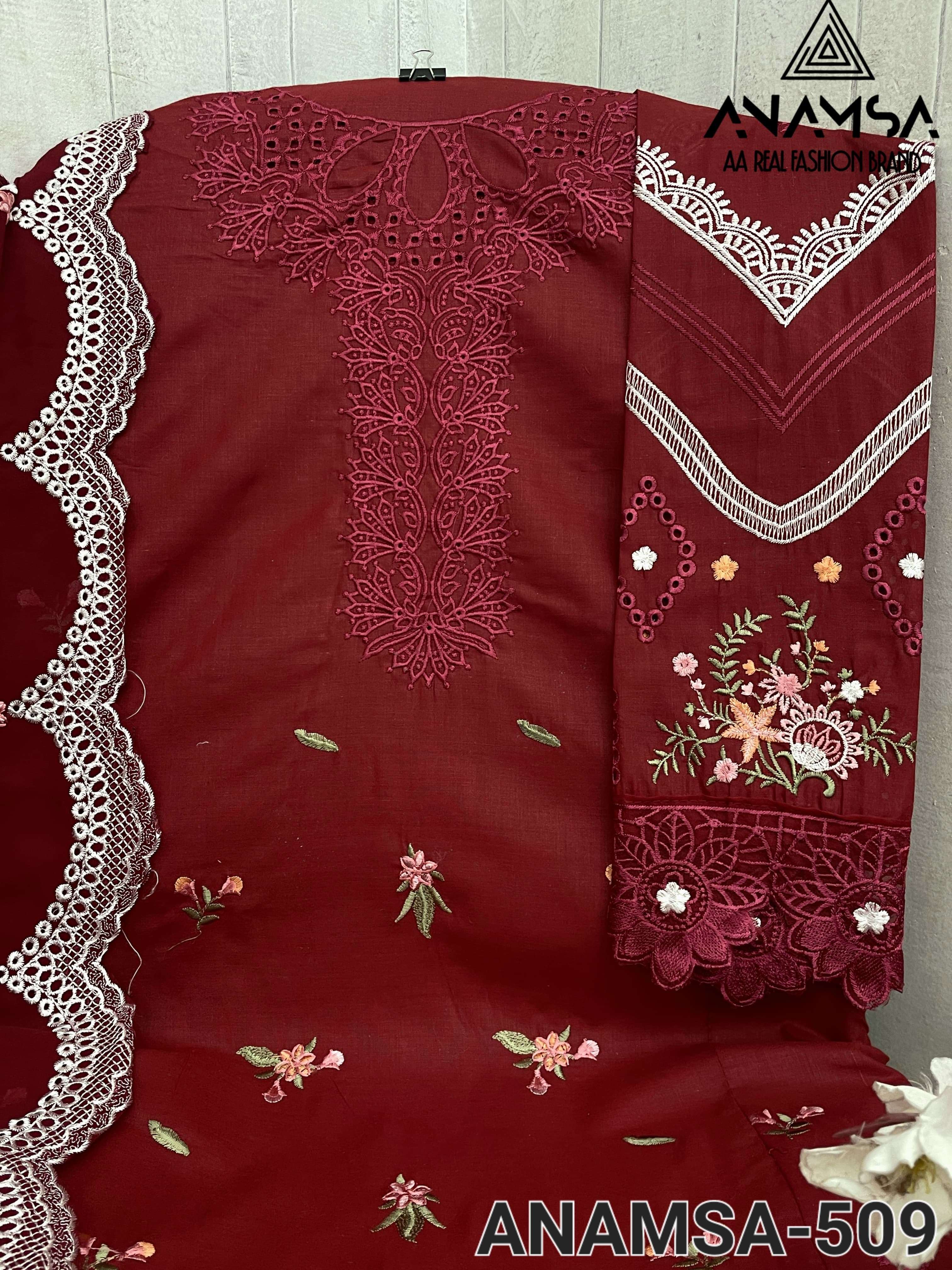 ANAMSA - 509 HEAVY EMBROIDERED PARTY WEAR SUIT