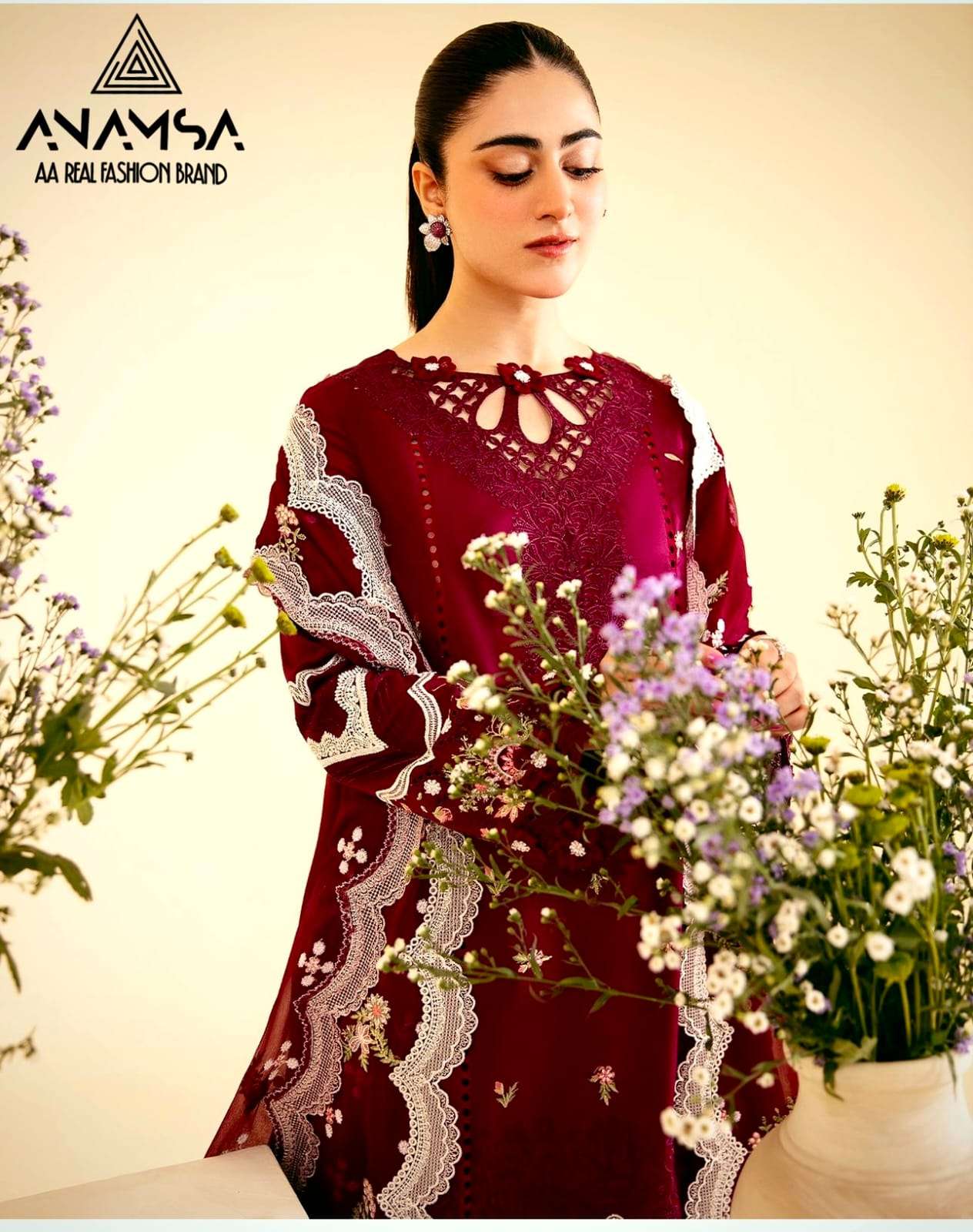 ANAMSA - 509 HEAVY EMBROIDERED PARTY WEAR SUIT