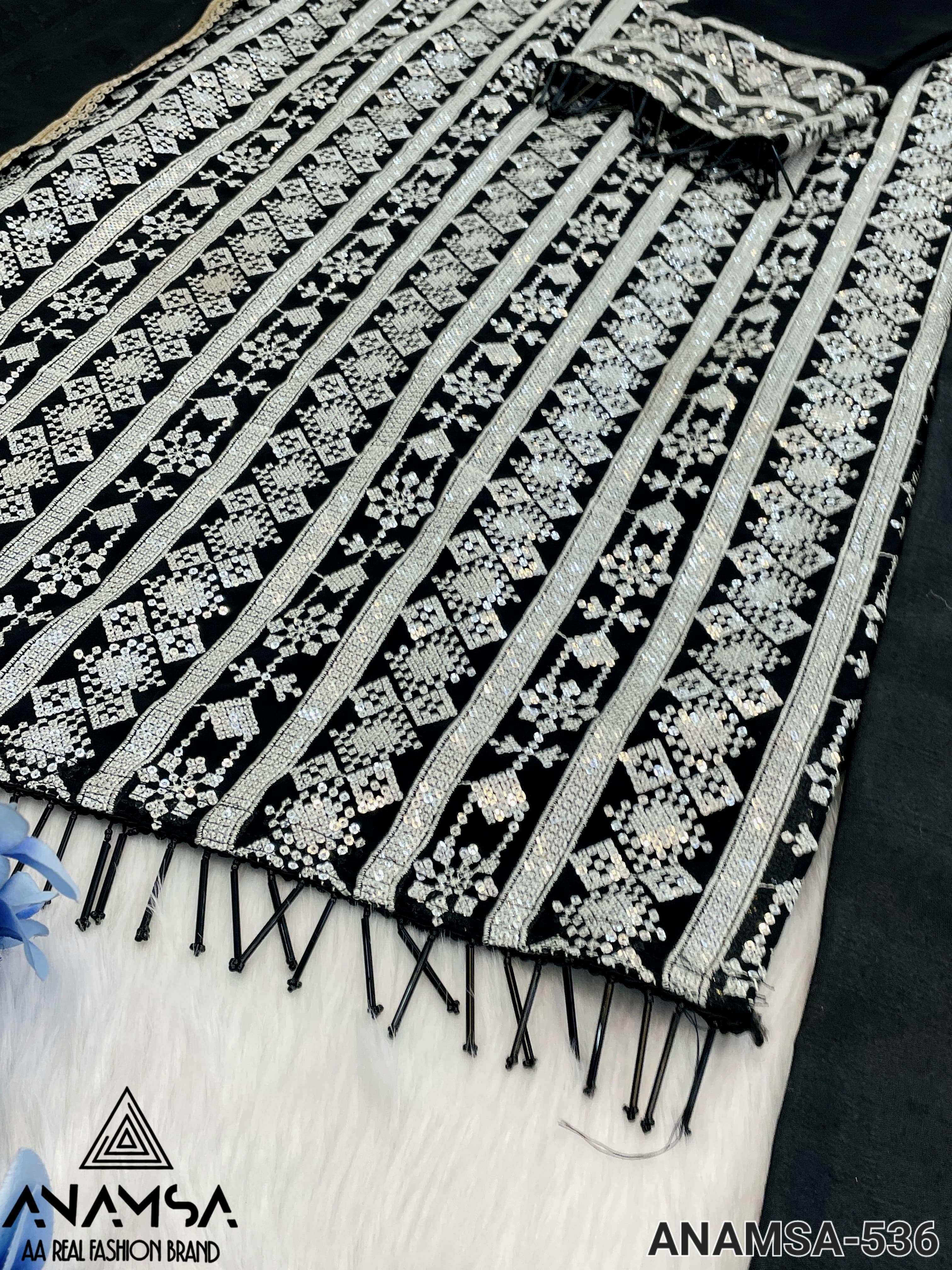 ANAMSA-536 HEAVY EMBROIDERED READYMADE SUIT
