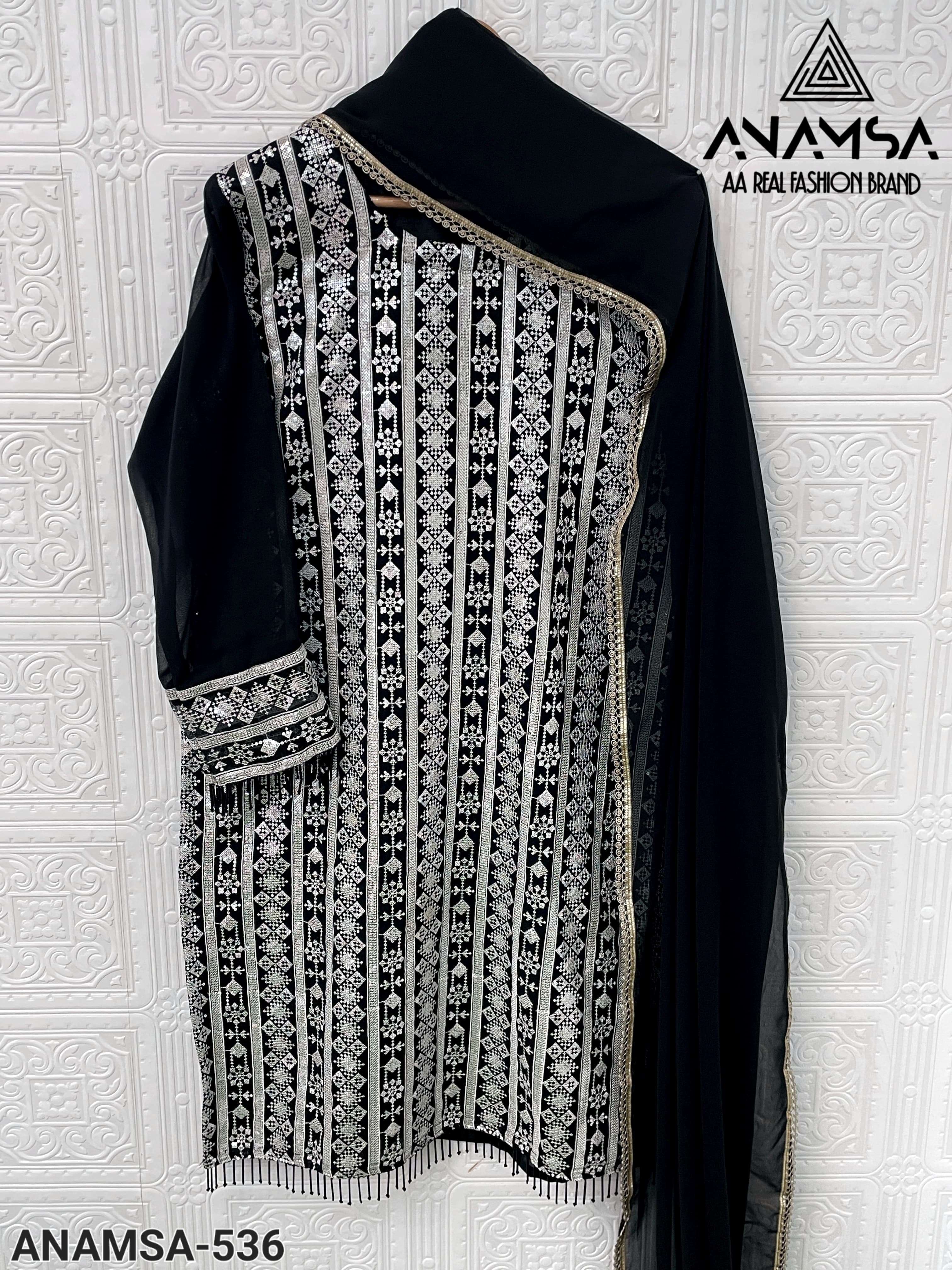 ANAMSA-536 HEAVY EMBROIDERED READYMADE SUIT