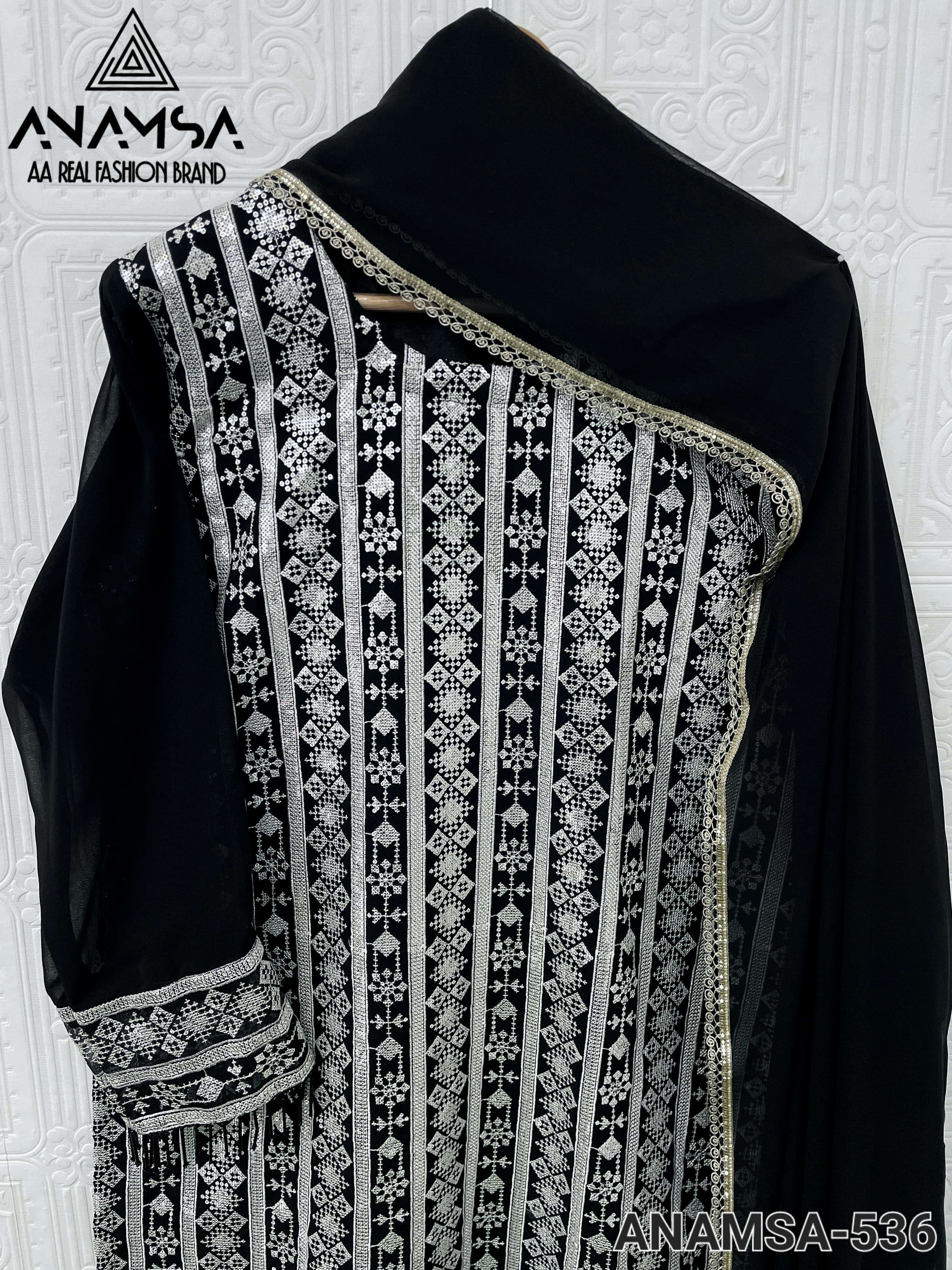 ANAMSA-536 HEAVY EMBROIDERED READYMADE SUIT