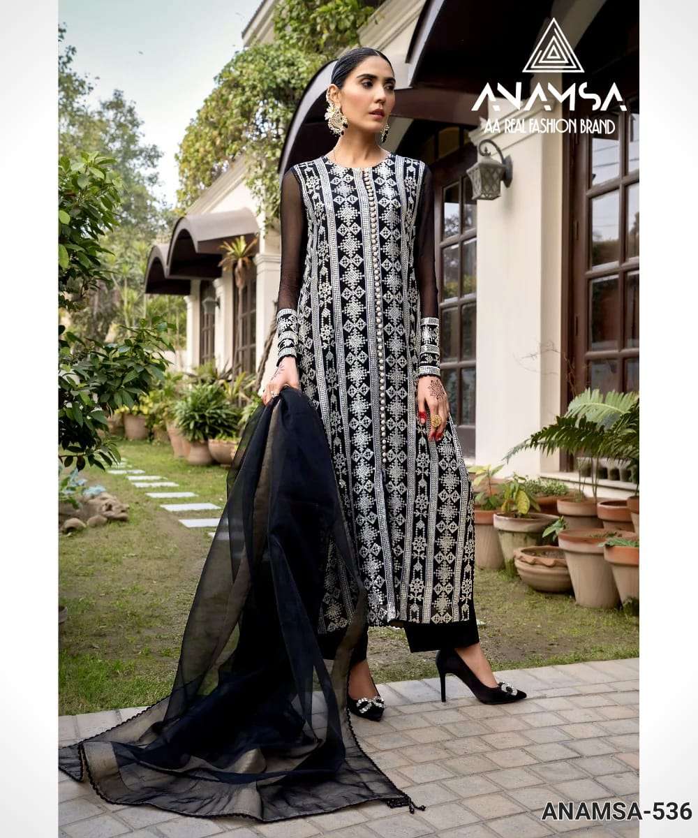 ANAMSA-536 HEAVY EMBROIDERED READYMADE SUIT