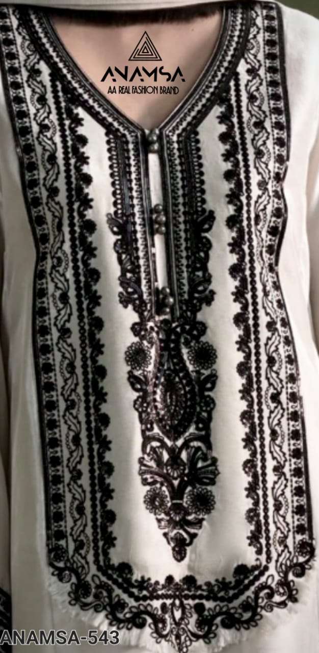 ANAMSA - 538 HEAVY EMBROIDERED BEAUTIFUL PARTY WEAR SUIT