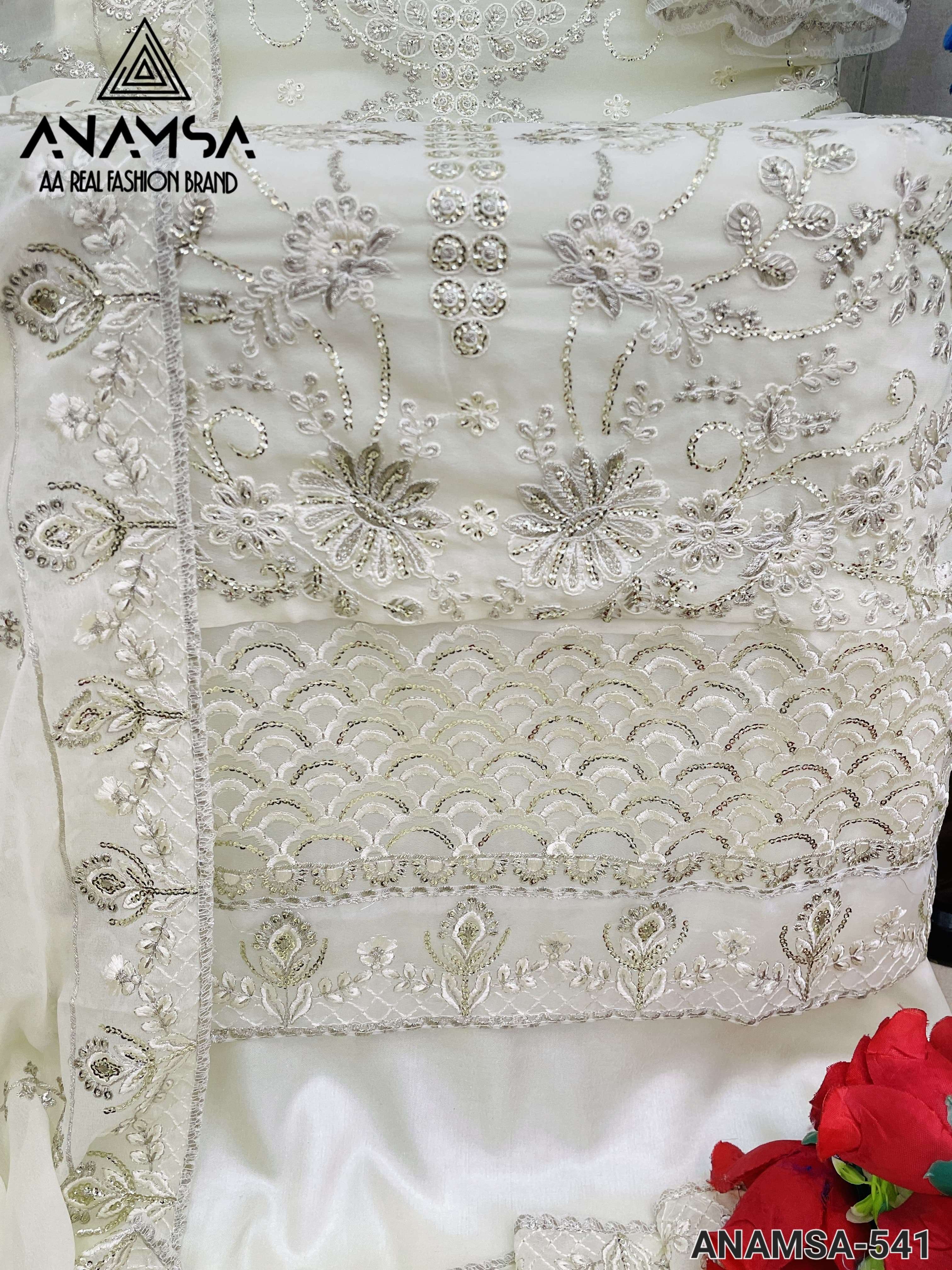 ANAMSA - 541 HEAVY EMBROIDERED PARTY WEAR SUIT 