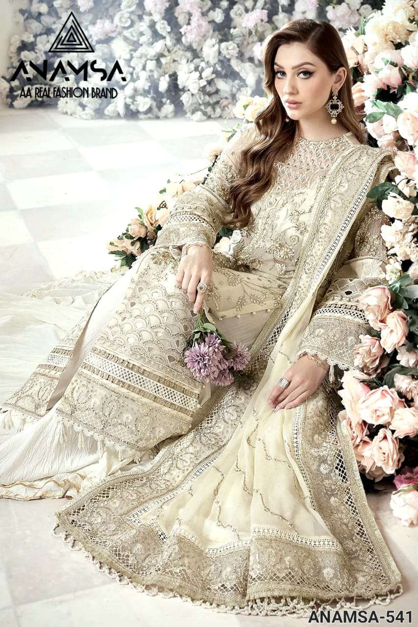 ANAMSA - 541 HEAVY EMBROIDERED PARTY WEAR SUIT 