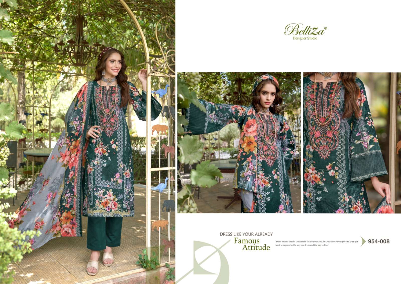 BELLIZA DESIGNER STUDIO NAIRA VOL 69 COTTON DIGITAL PRINT WITH WORK SUIT
