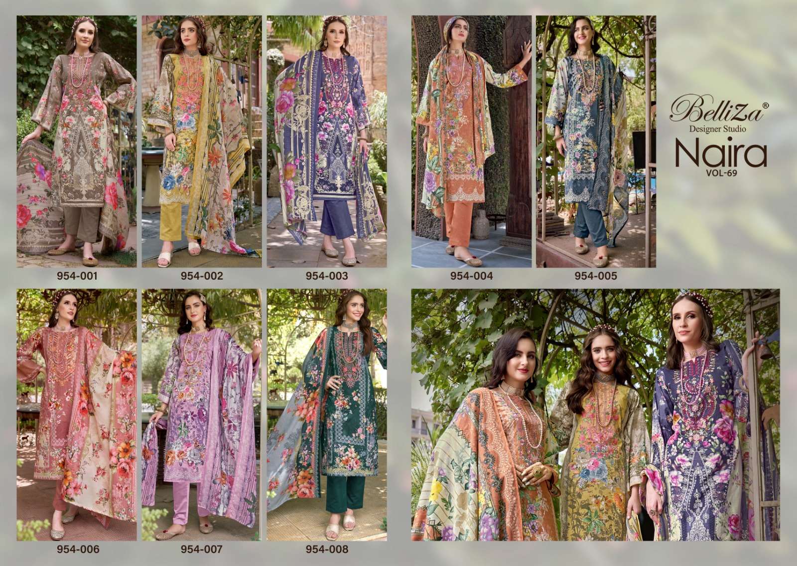 BELLIZA DESIGNER STUDIO NAIRA VOL 69 COTTON DIGITAL PRINT WITH WORK SUIT