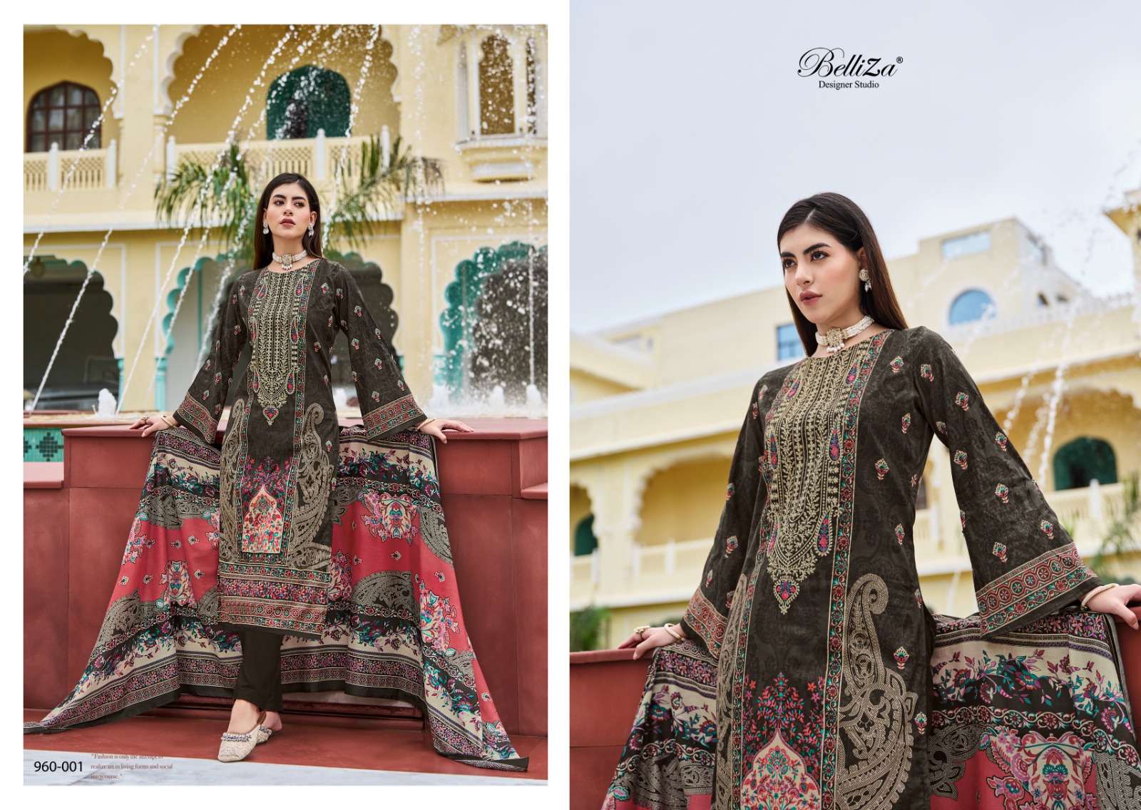 BELLIZA DESIGNER STUDIO NAIRA VOL 71 COTTON DIGITAL PRINTS SUIT