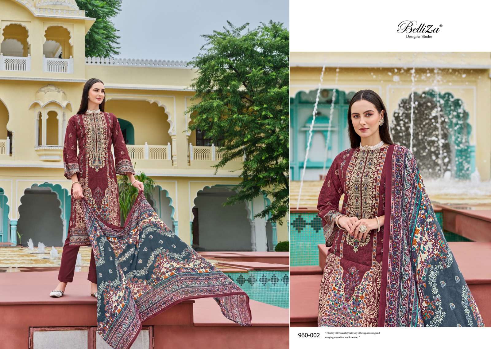 BELLIZA DESIGNER STUDIO NAIRA VOL 71 COTTON DIGITAL PRINTS SUIT