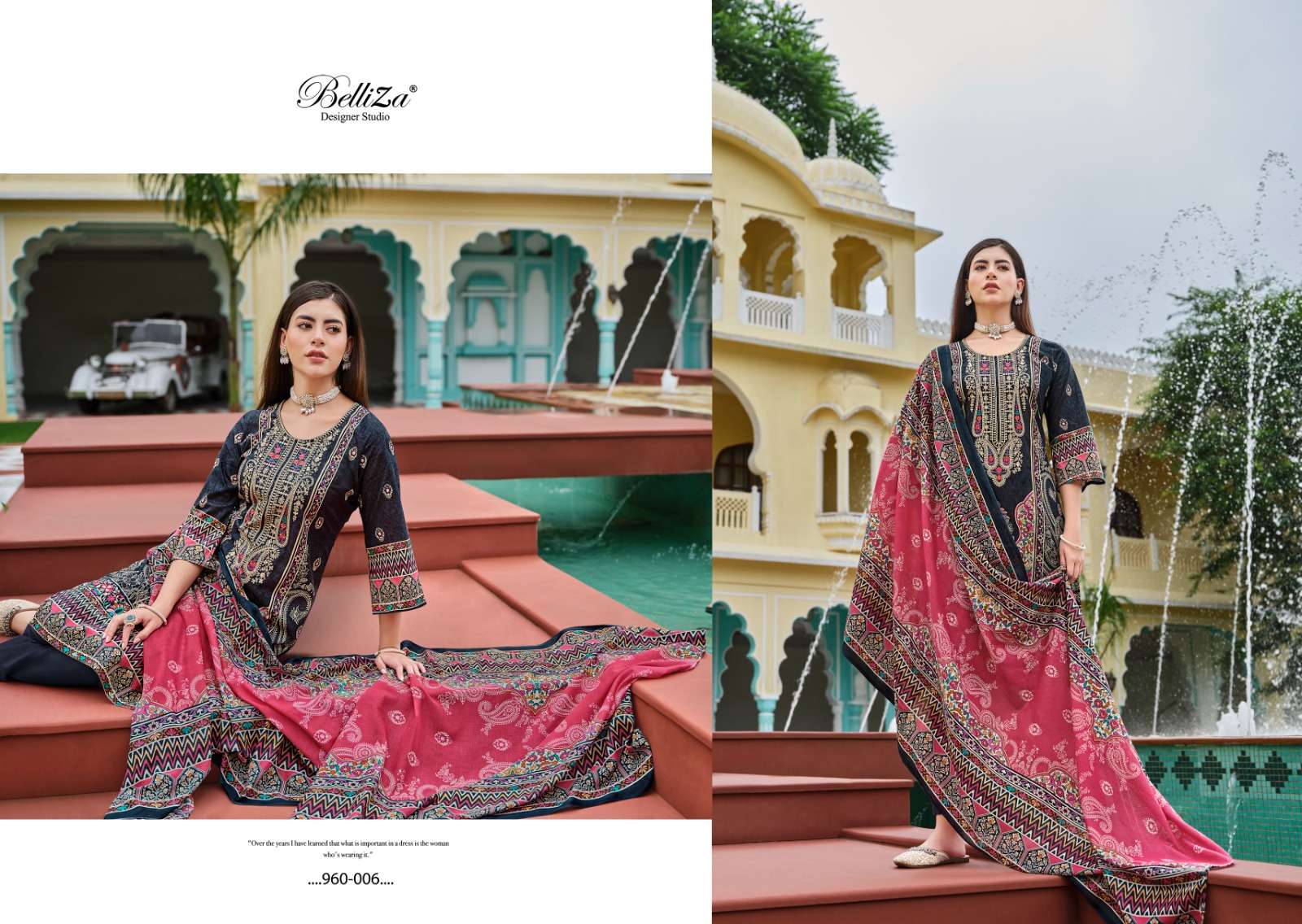BELLIZA DESIGNER STUDIO NAIRA VOL 71 COTTON DIGITAL PRINTS SUIT