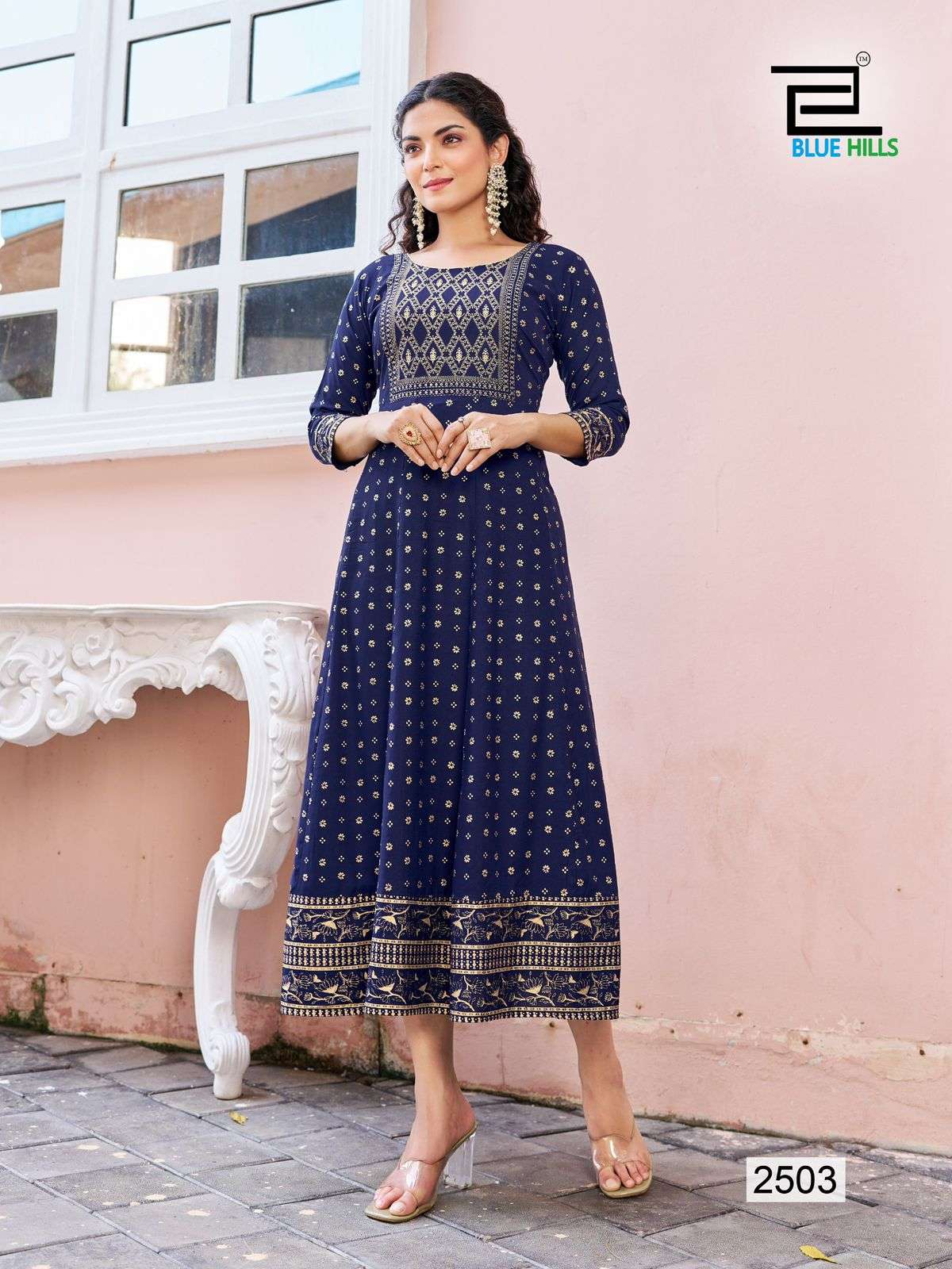 BLUE HILLS WOMANIYA VOL 25 FANCY ANARKALI GOWN 