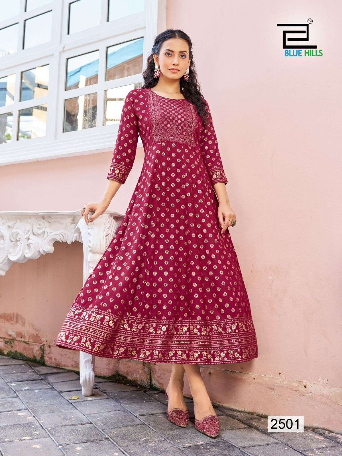 BLUE HILLS WOMANIYA VOL 25 FANCY ANARKALI GOWN 