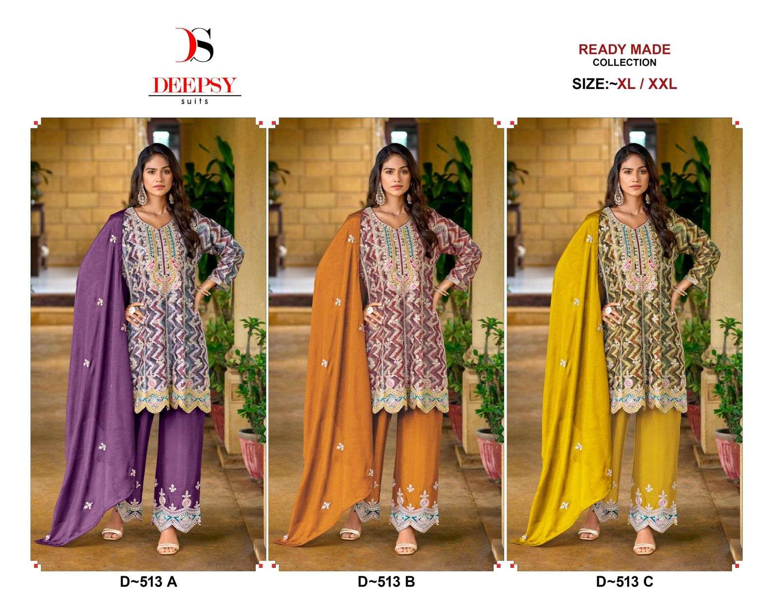 DEEPSY SUITS D 513 HEAVY EMBROIDERED PAKISTANI SUIT