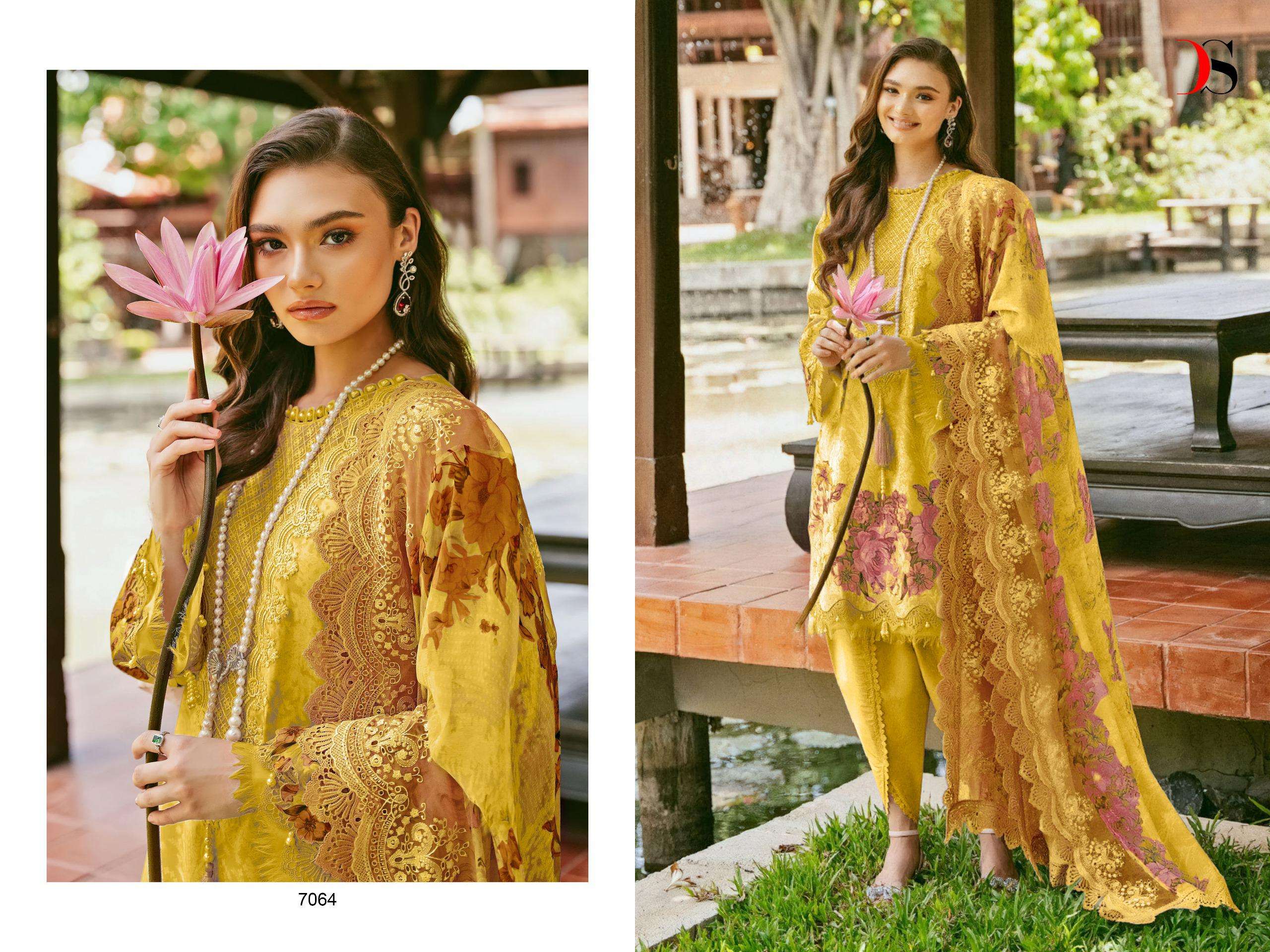 DEEPSY SUITS JADE NEEDLE WONDER 24 VOL 3 COTTON SALWAR KAMEEZ 