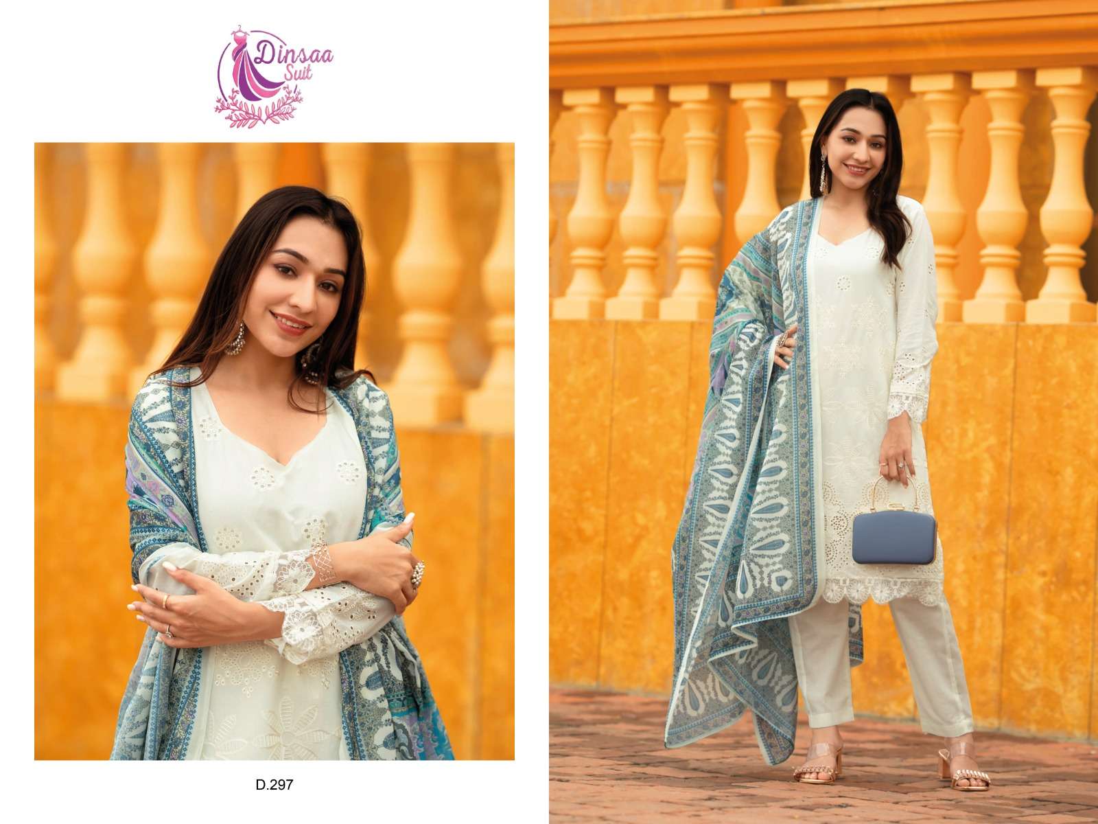 DINSAA SUIT ANABIYA VOL-1  297-298-299 PARTY WEAR SUIT