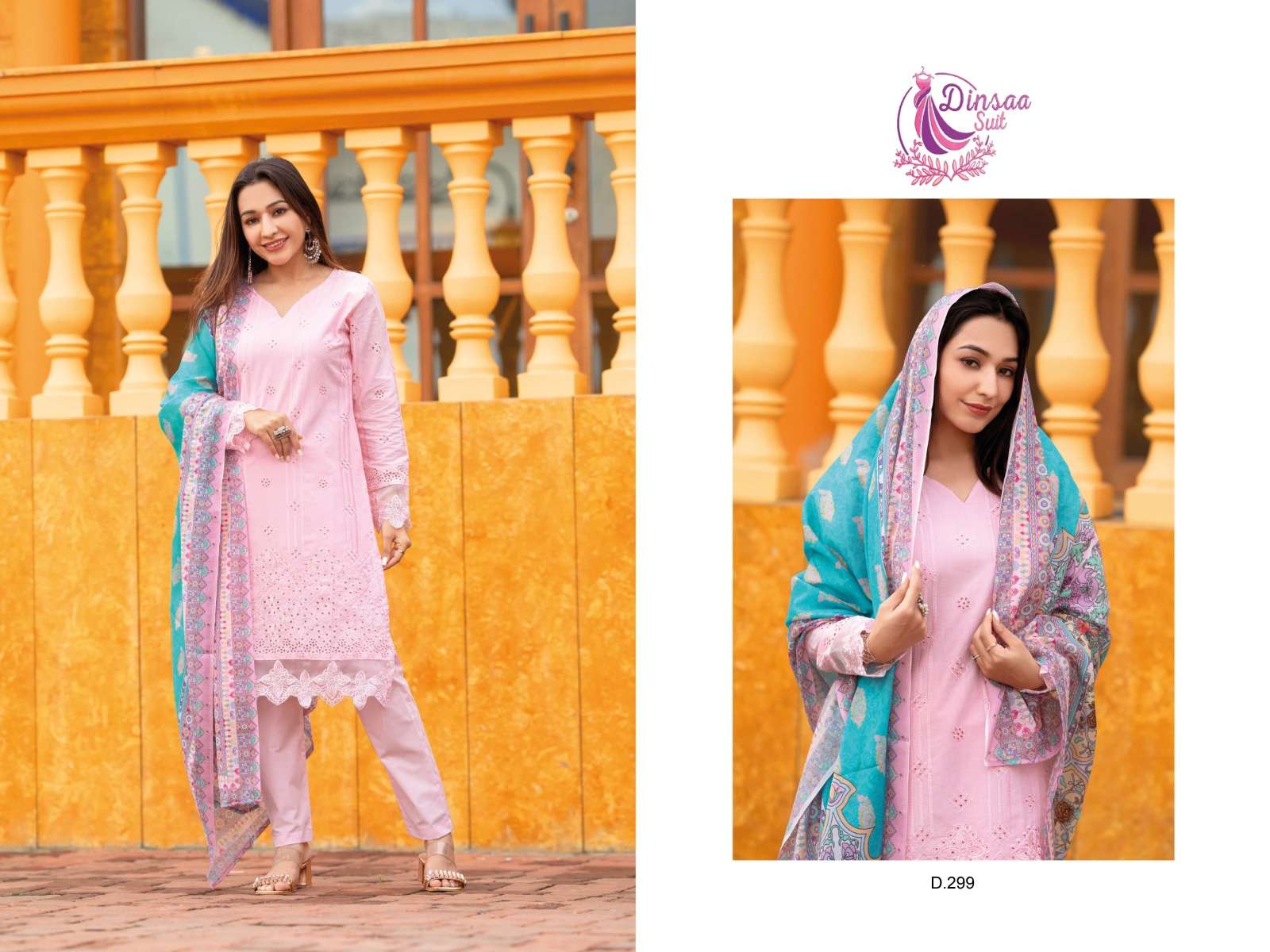 DINSAA SUIT ANABIYA VOL-1  297-298-299 PARTY WEAR SUIT