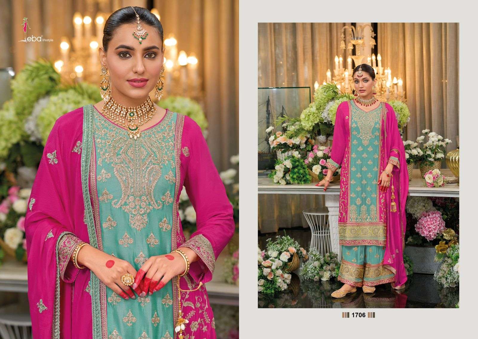 EBA LIFESTYLE SURILI VOL 3 HEAVY DESIGNER FESTIVE WEAR SUIT