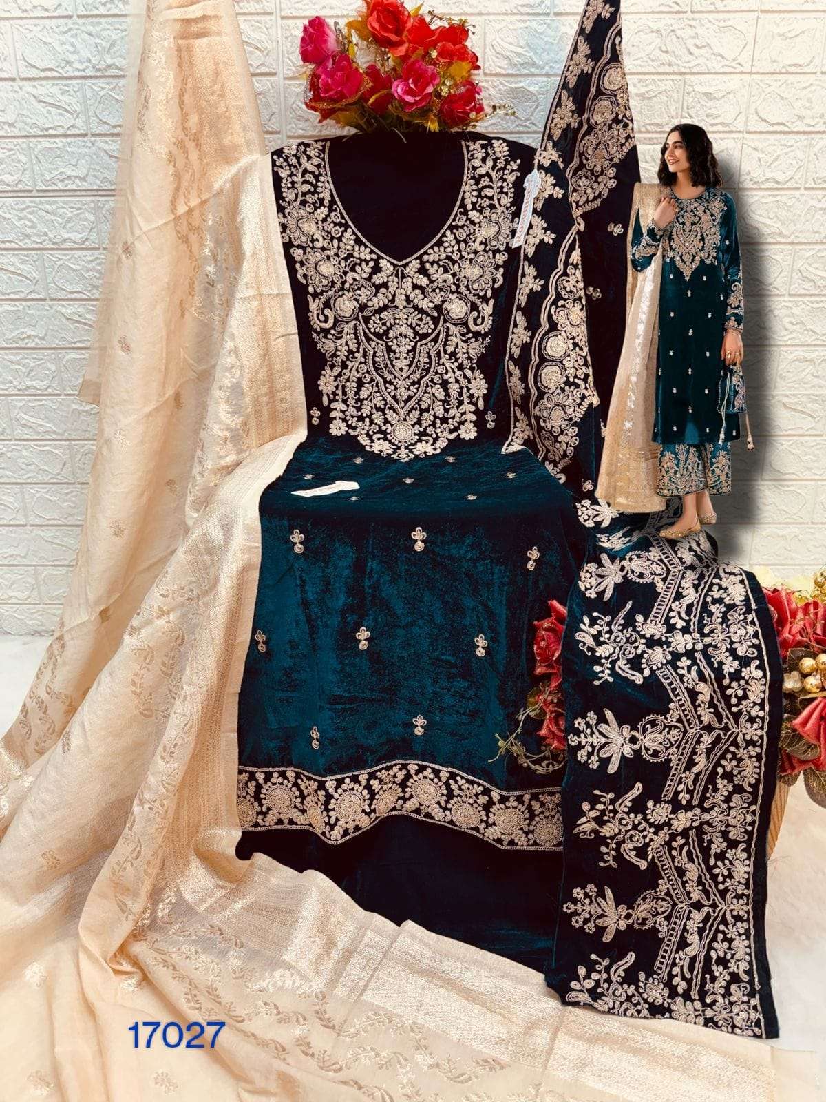 FEPIC ROSEMEEN V 17027 VELVET HEAVY DESIGNER SUIT