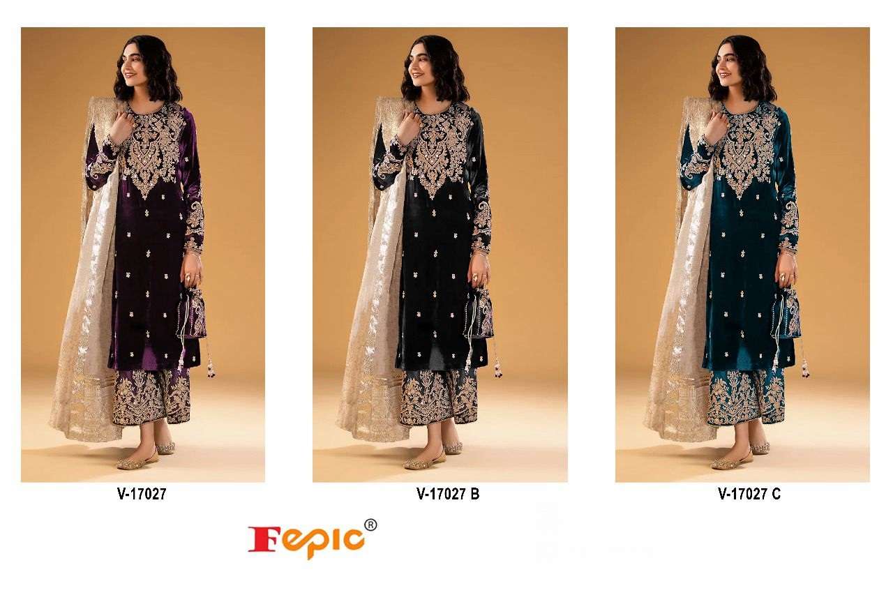 FEPIC ROSEMEEN V 17027 VELVET HEAVY DESIGNER SUIT