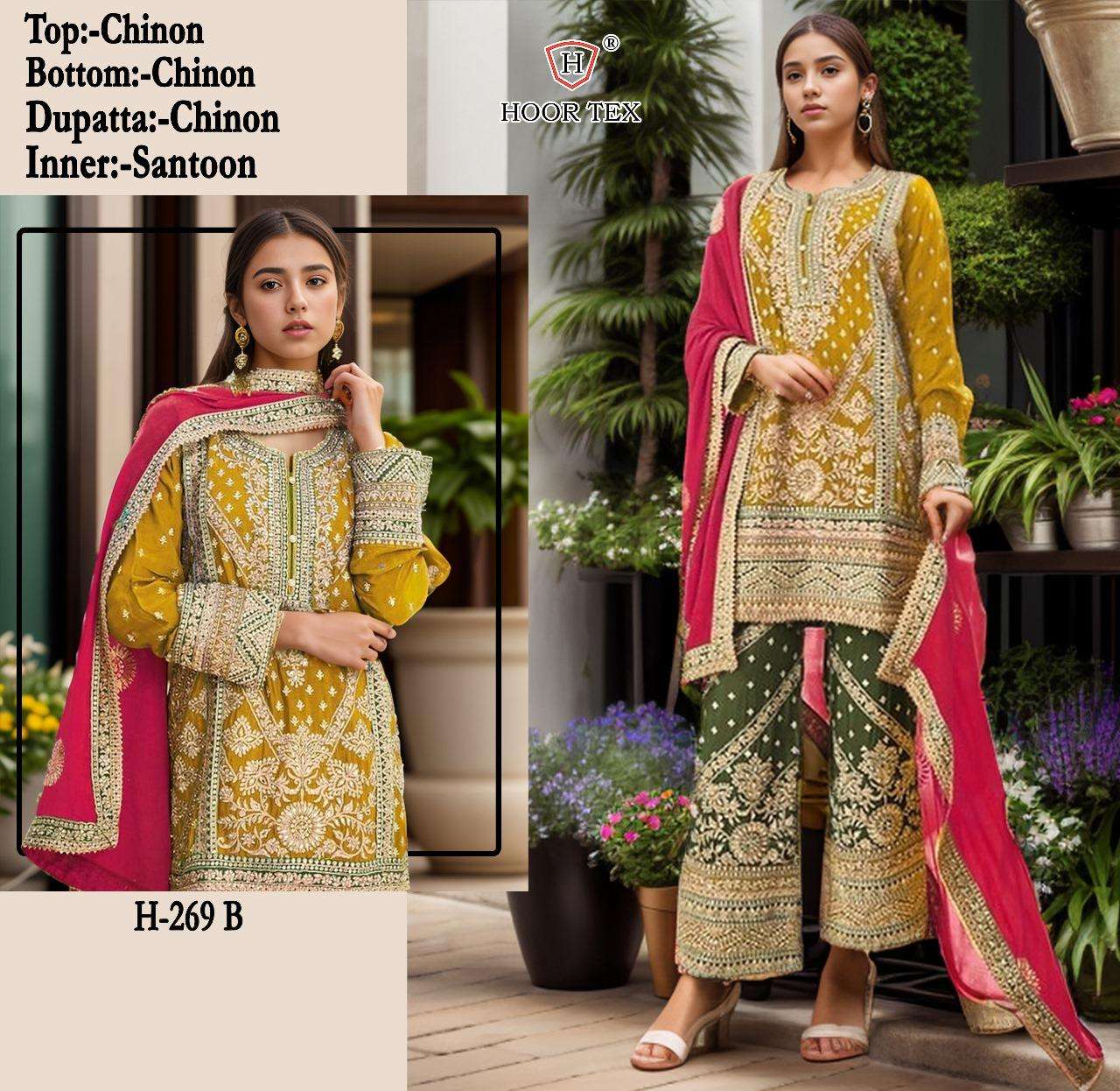 HOOR TEX H 269 HEAVY EMBROIDERED WEDDING WEAR SUIT