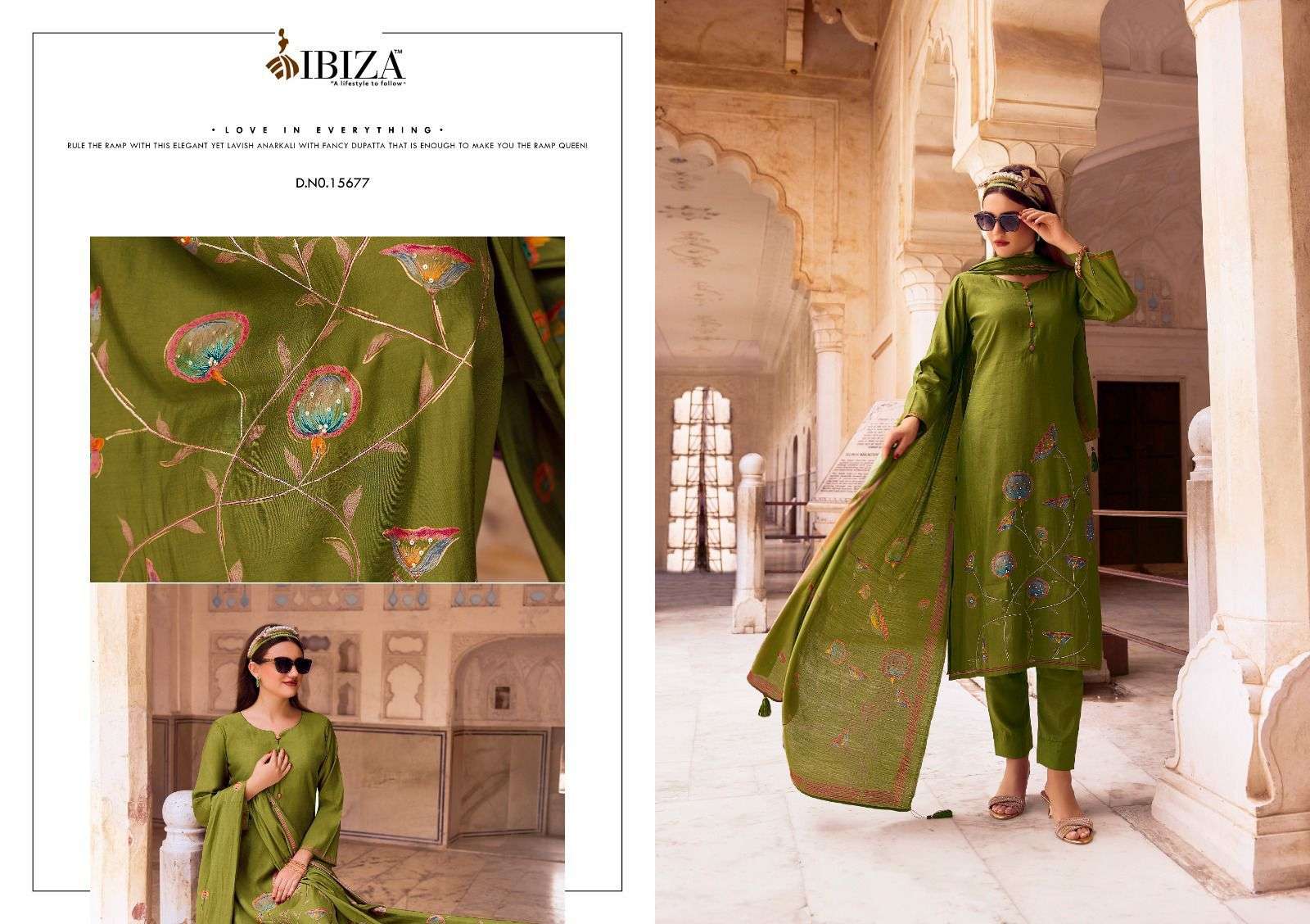 IBIZA MODERN ART VISCOSE FANCY DESIGNER SUIT