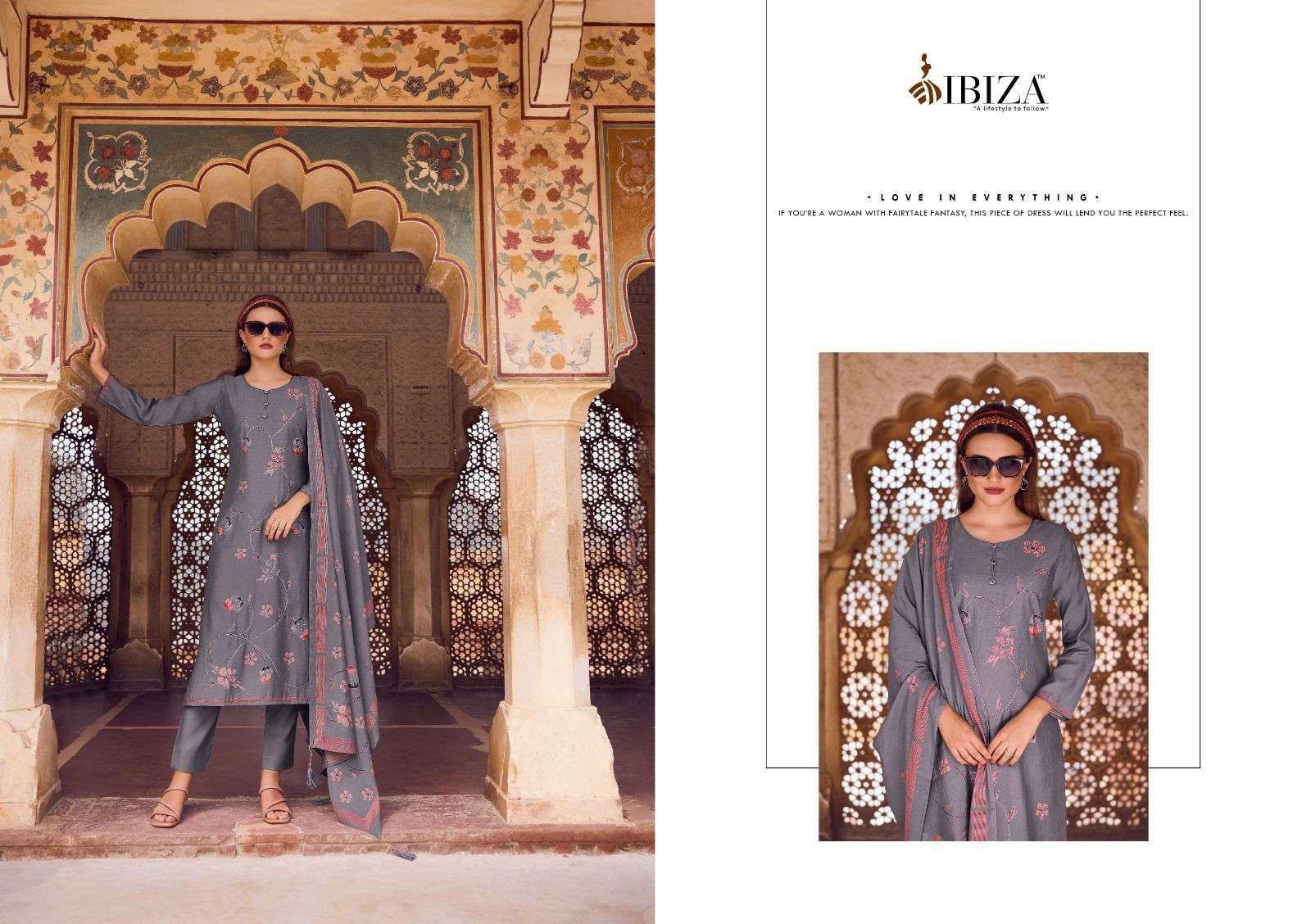 IBIZA MODERN ART VISCOSE FANCY DESIGNER SUIT