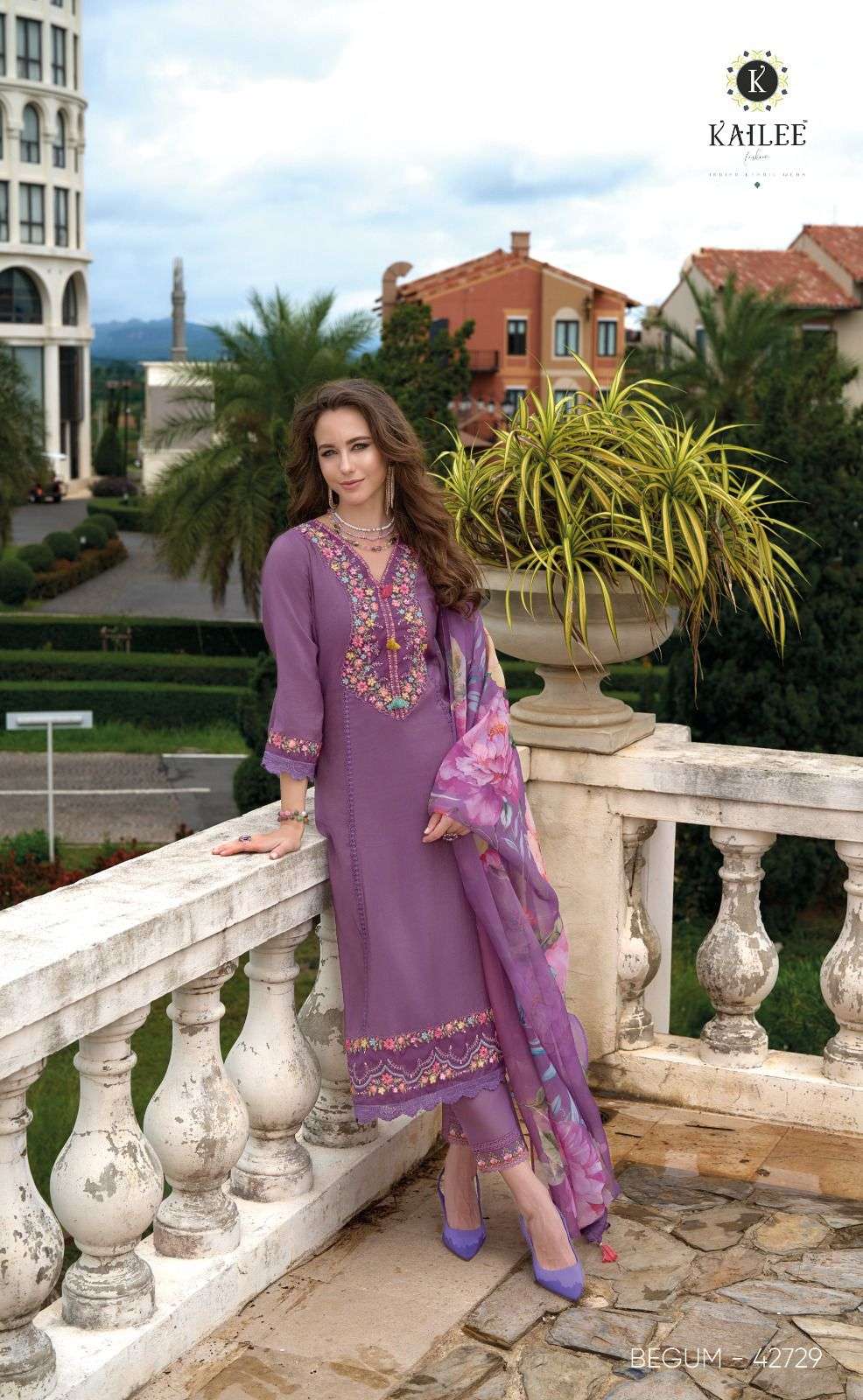 KAILEE FASHION BEGUM VOL 6 VISCOSE BEAUTIFUL DESIGNER SUIT