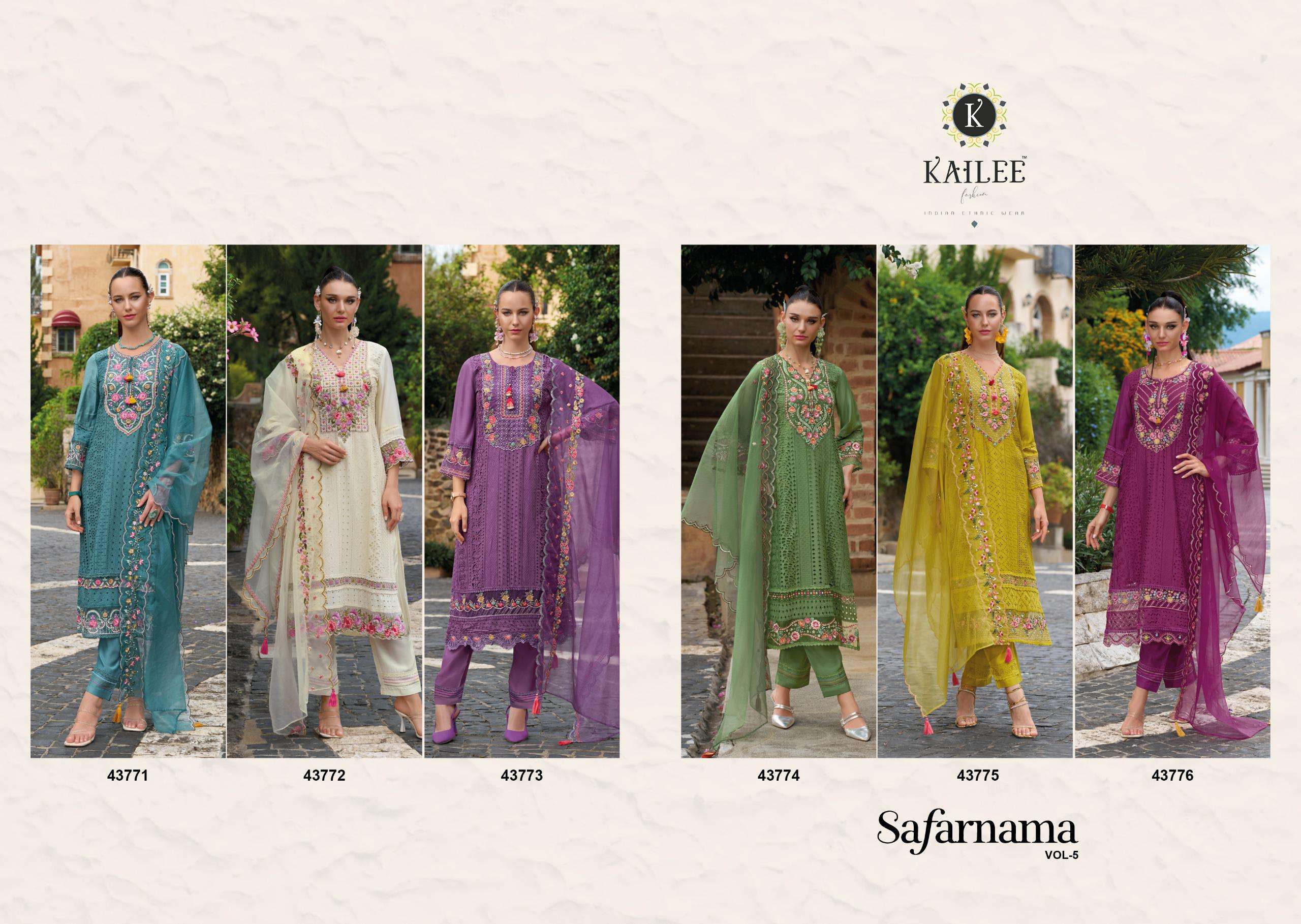  KAILEE FASHION SAFARANAMA VOL 5 BEAUTIFUL DESIGNER LADIES SUIT