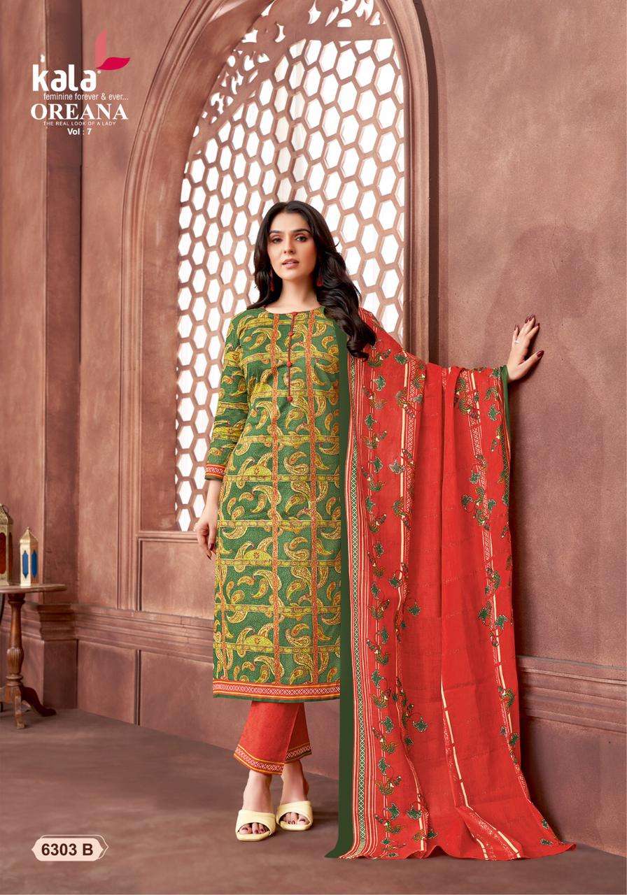 KALA FASHION OREANA VOL 7 COTTON JAIPURI PRINT SALWAR SUIT